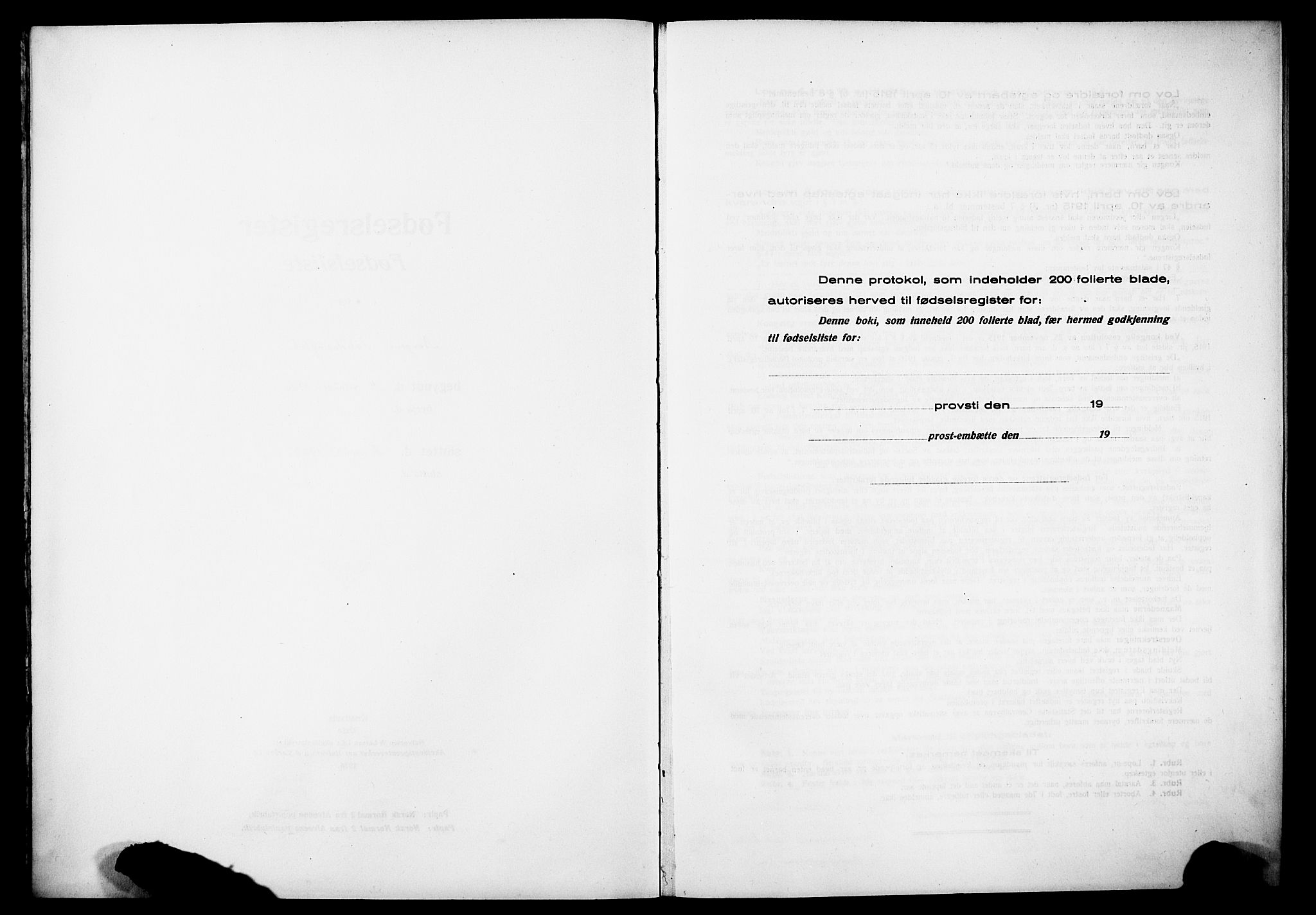 Kvinneklinikken, SAB/A-76301/F/L0A02: Birth register no. A 2, 1920-1924