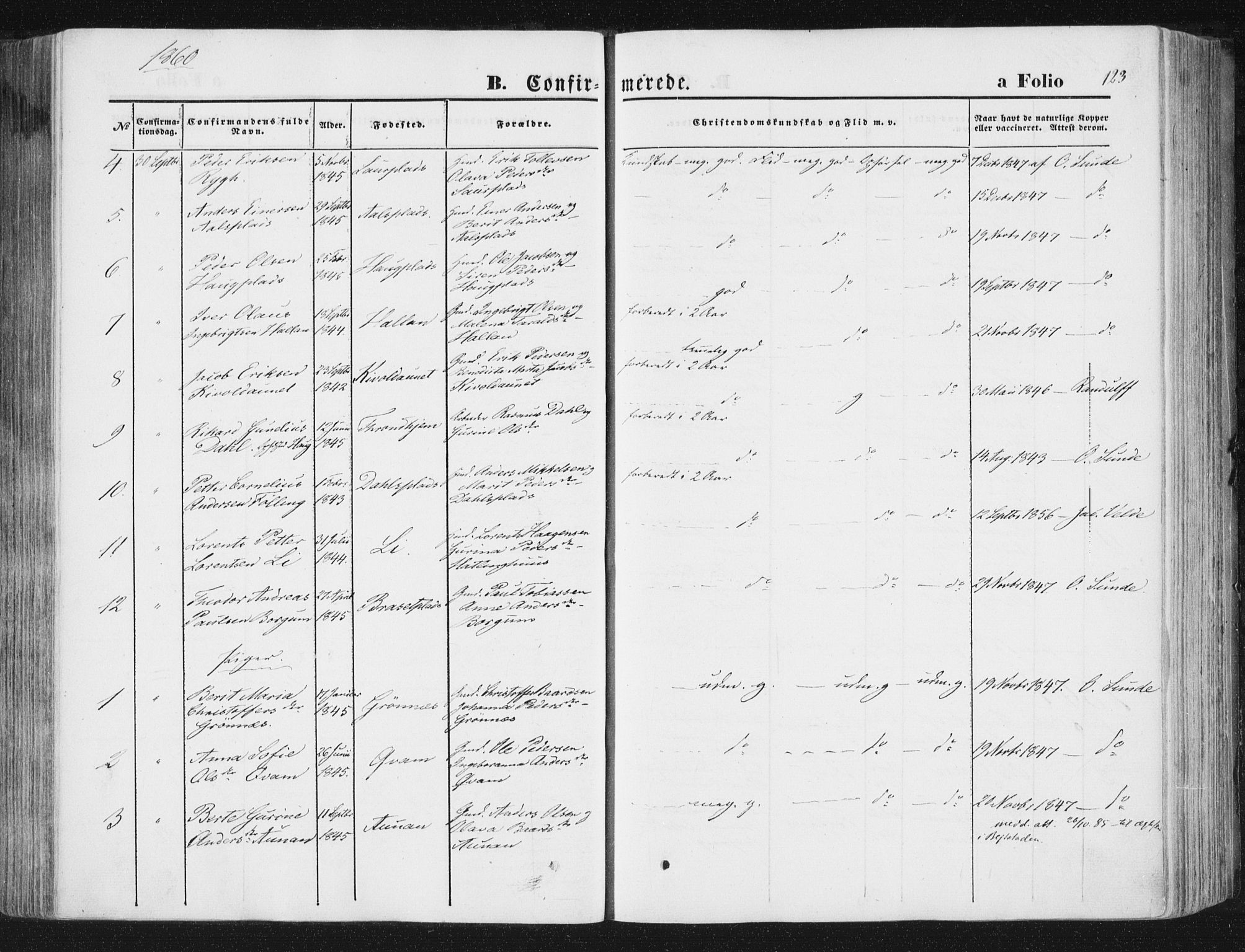 Ministerialprotokoller, klokkerbøker og fødselsregistre - Nord-Trøndelag, SAT/A-1458/746/L0447: Parish register (official) no. 746A06, 1860-1877, p. 123
