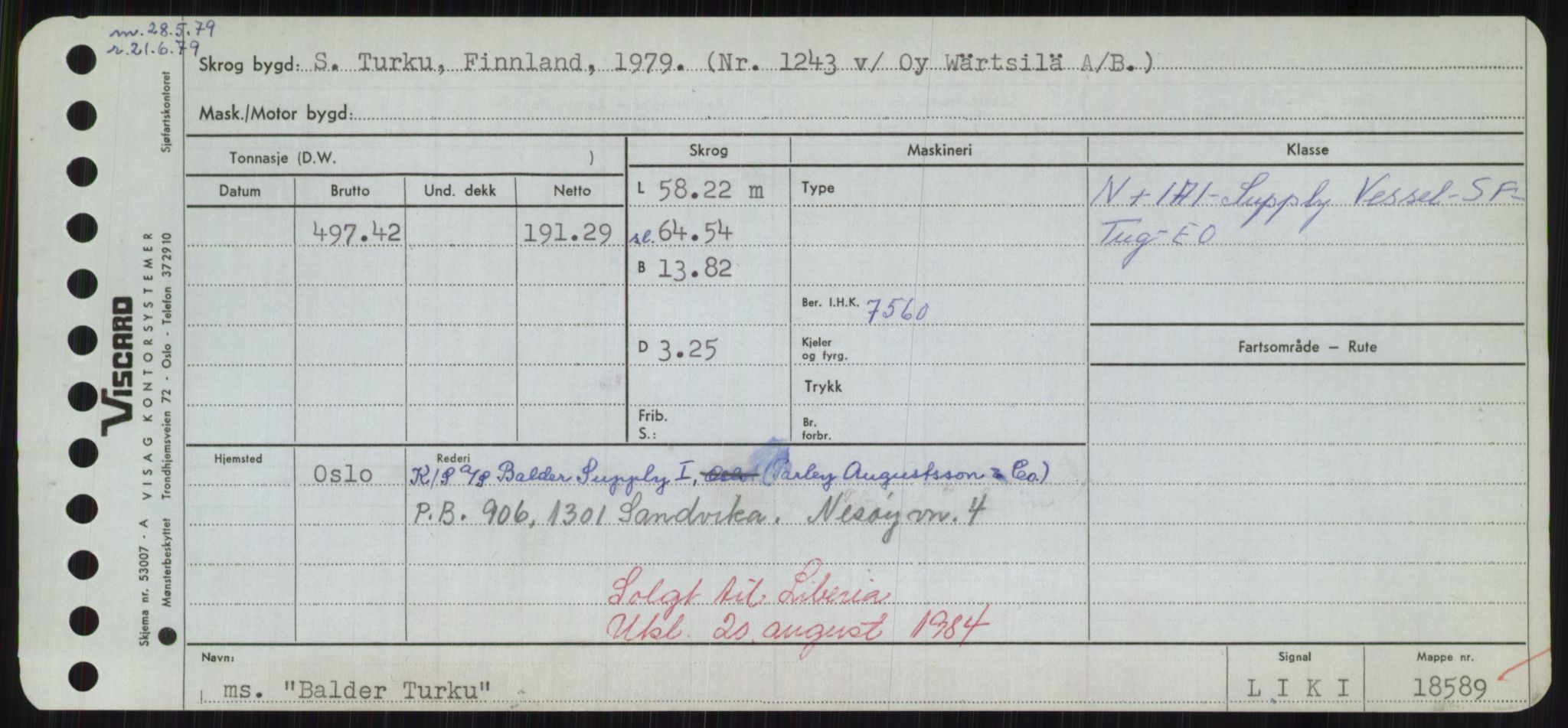 Sjøfartsdirektoratet med forløpere, Skipsmålingen, RA/S-1627/H/Hd/L0003: Fartøy, B-Bev, p. 135