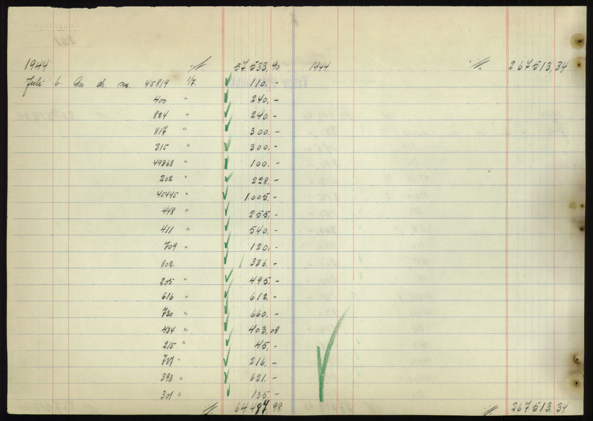 Forsvarsdepartementet, 10. kontor / Oppgjørskontoret, AV/RA-RAFA-1225/D/Db/L0180: Lista oppgjørskontor, 1942-1952, p. 2204