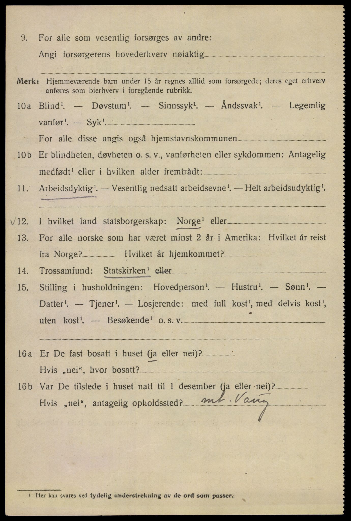 SAO, 1920 census for Kristiania, 1920, p. 156346