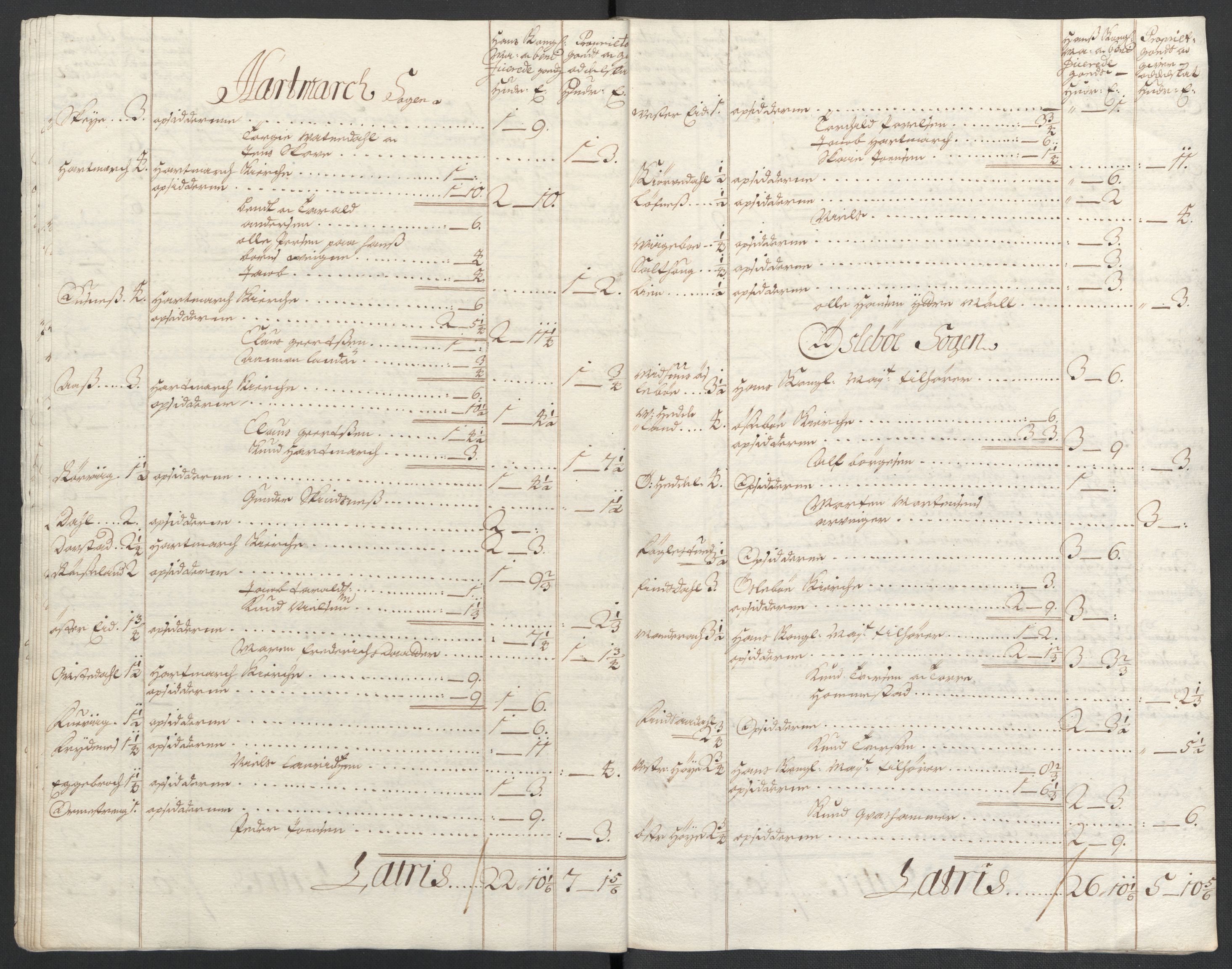 Rentekammeret inntil 1814, Reviderte regnskaper, Fogderegnskap, AV/RA-EA-4092/R43/L2546: Fogderegnskap Lista og Mandal, 1696-1697, p. 272