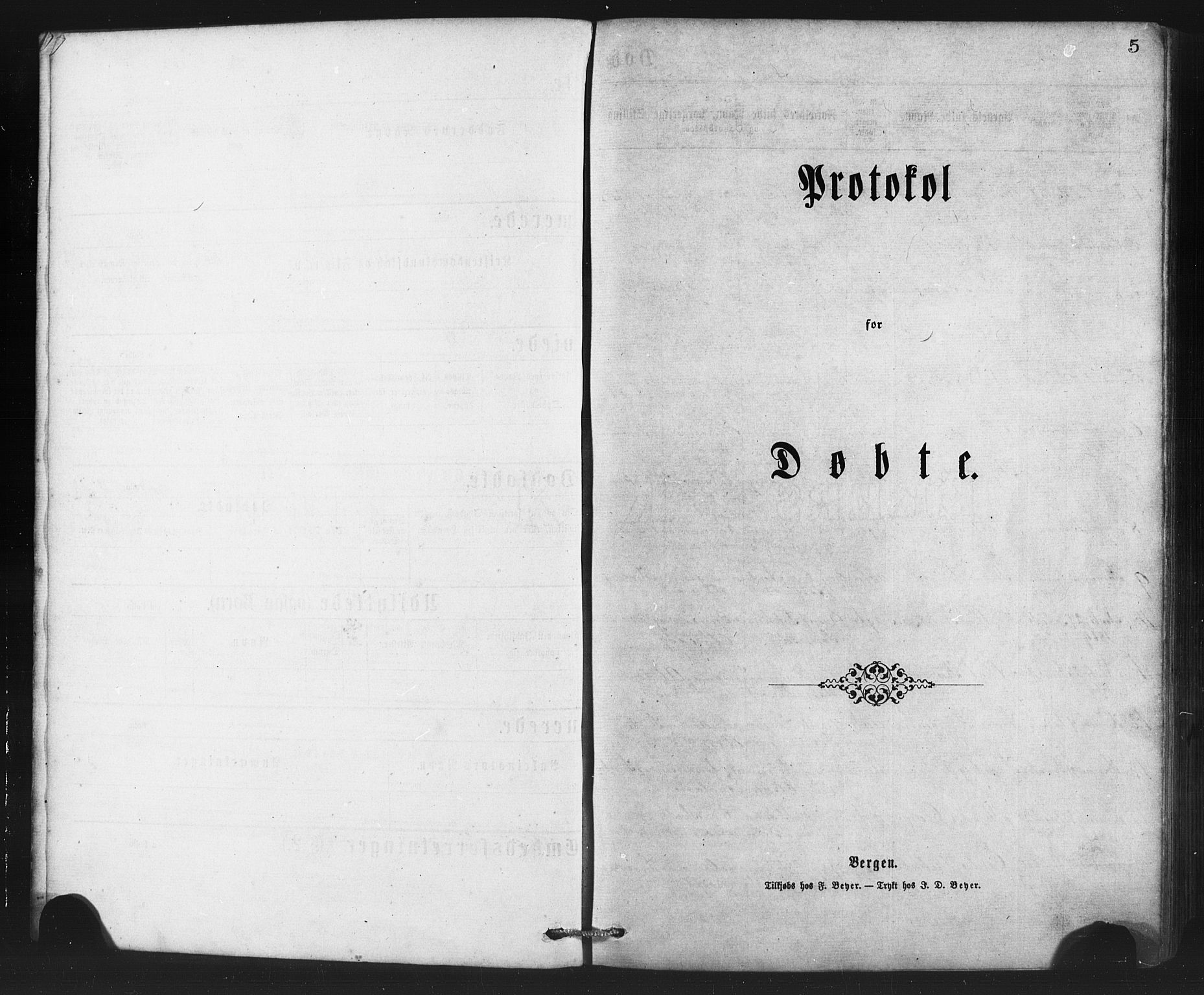 Sveio Sokneprestembete, SAB/A-78501/H/Haa: Parish register (official) no. B 1, 1870-1883, p. 5
