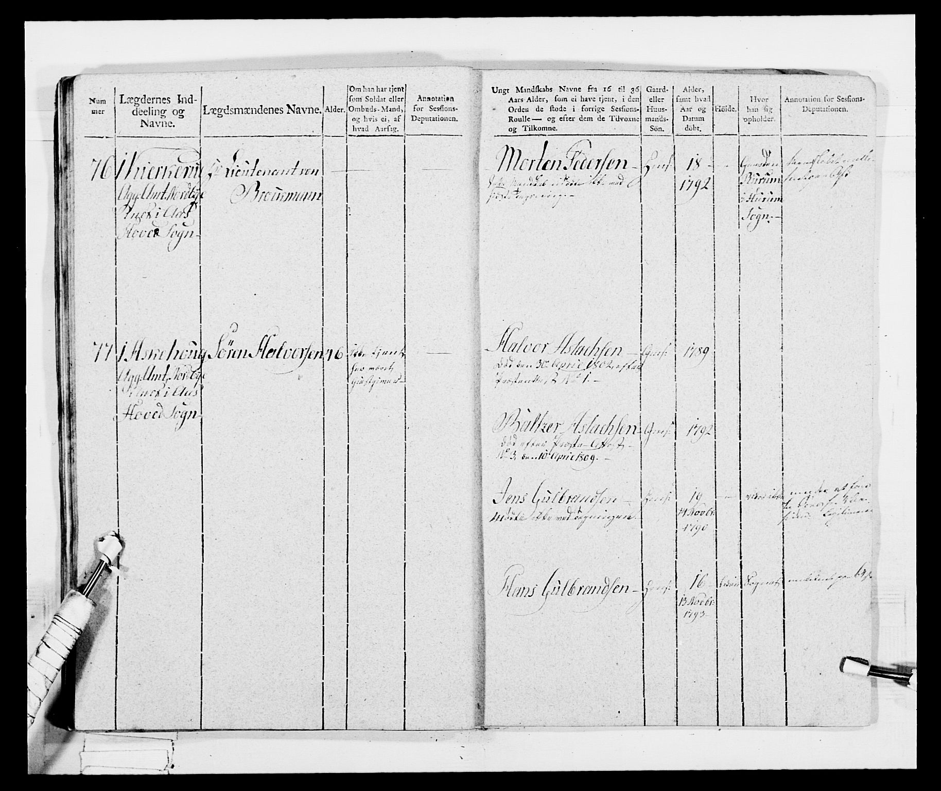 Generalitets- og kommissariatskollegiet, Det kongelige norske kommissariatskollegium, AV/RA-EA-5420/E/Eh/L0034: Nordafjelske gevorbne infanteriregiment, 1810, p. 96