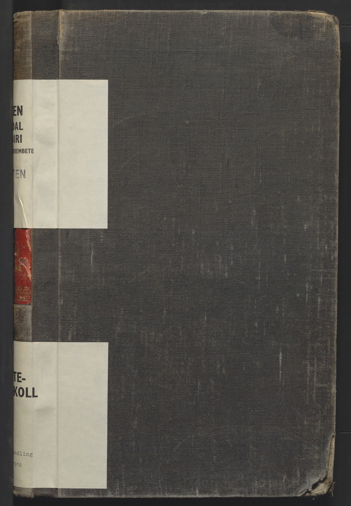 Toten tingrett, SAH/TING-006/J/Jf/L0009: Skiftebehandlingsprotokoll - Vestre Toten, Kolbu og Eina, 1911-1916