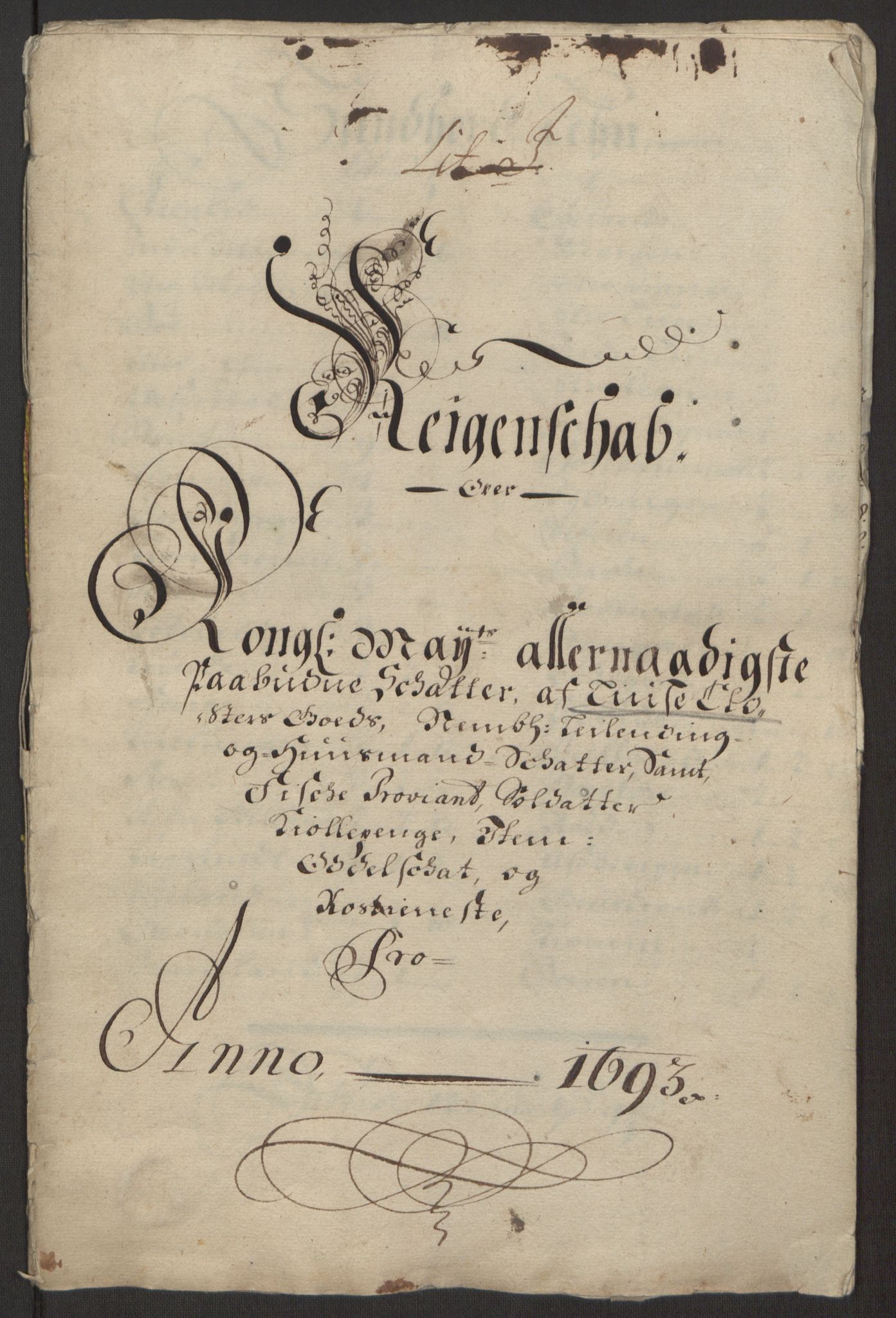 Rentekammeret inntil 1814, Reviderte regnskaper, Fogderegnskap, RA/EA-4092/R50/L3159: Fogderegnskap Lyse kloster, 1691-1709, p. 15