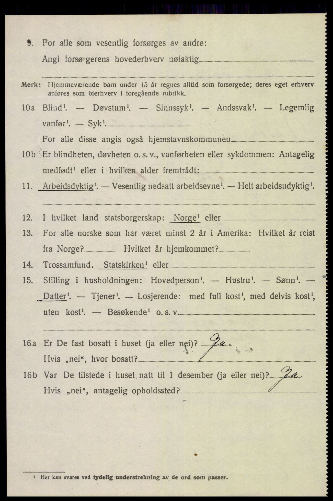 SAK, 1920 census for Vestre Moland, 1920, p. 5498