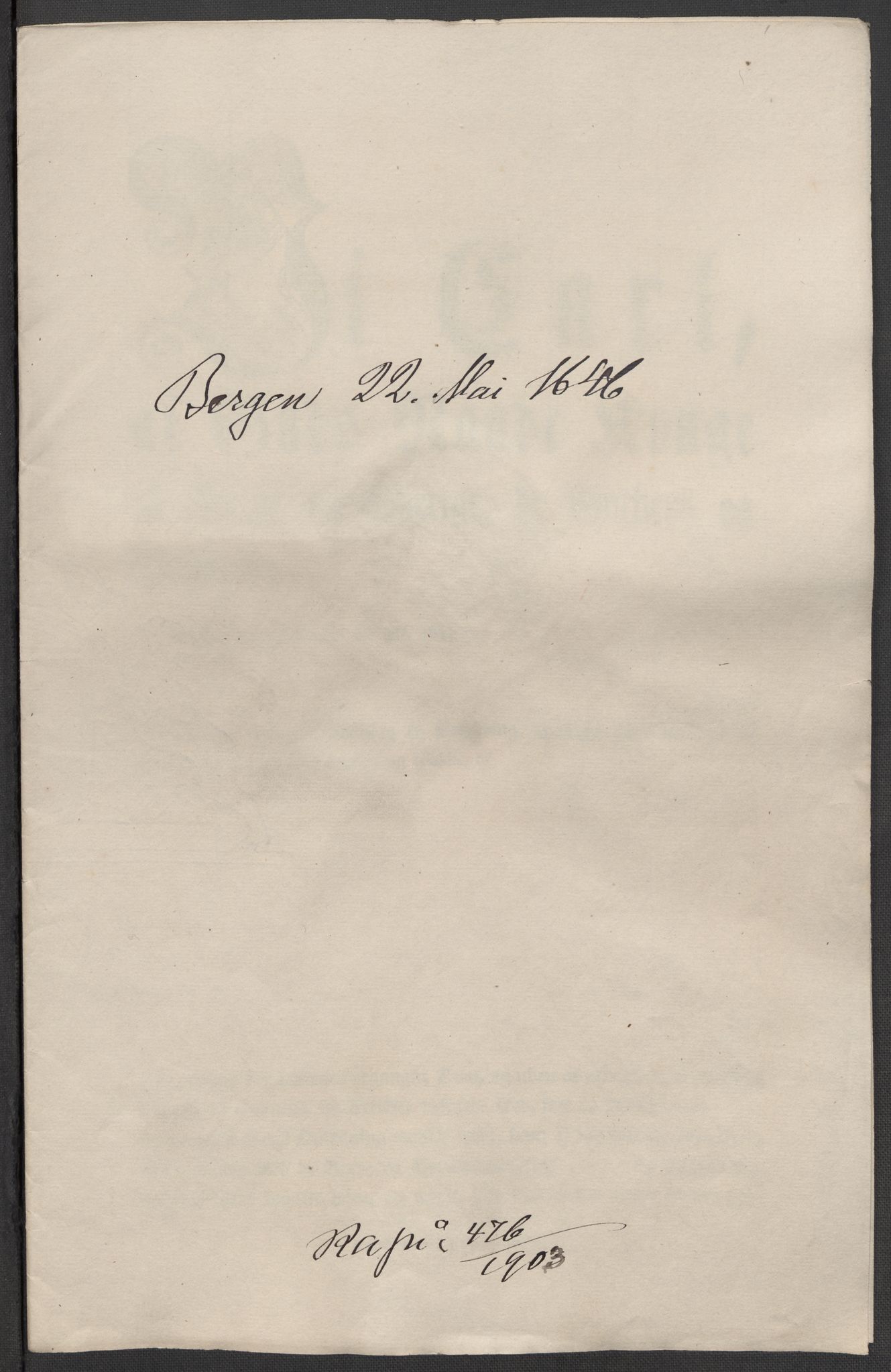 Riksarkivets diplomsamling, AV/RA-EA-5965/F15/L0037: Prestearkiv - Hordaland, 1577-1733, p. 53