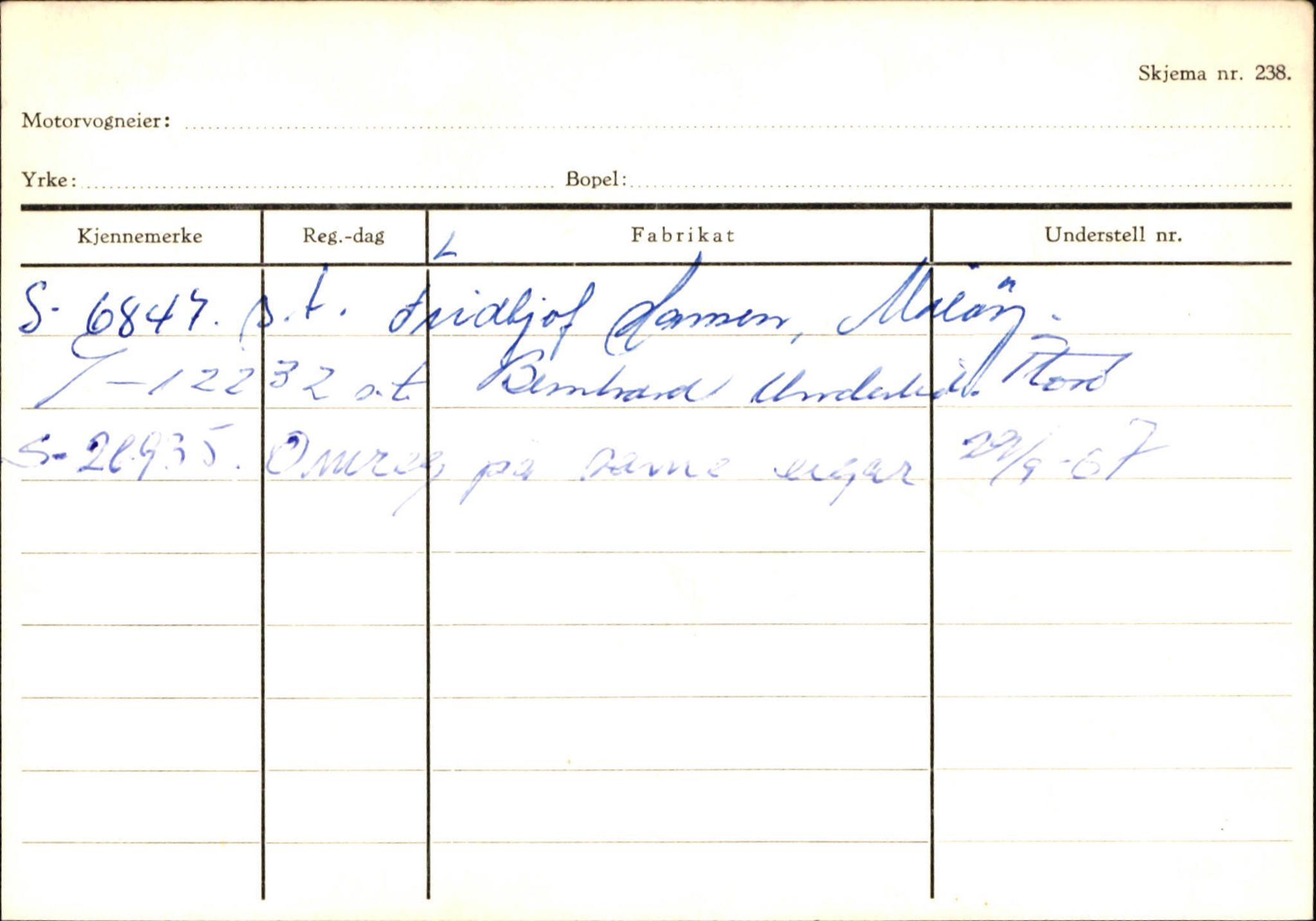 Statens vegvesen, Sogn og Fjordane vegkontor, AV/SAB-A-5301/4/F/L0144: Registerkort Vågsøy A-R, 1945-1975, p. 2254