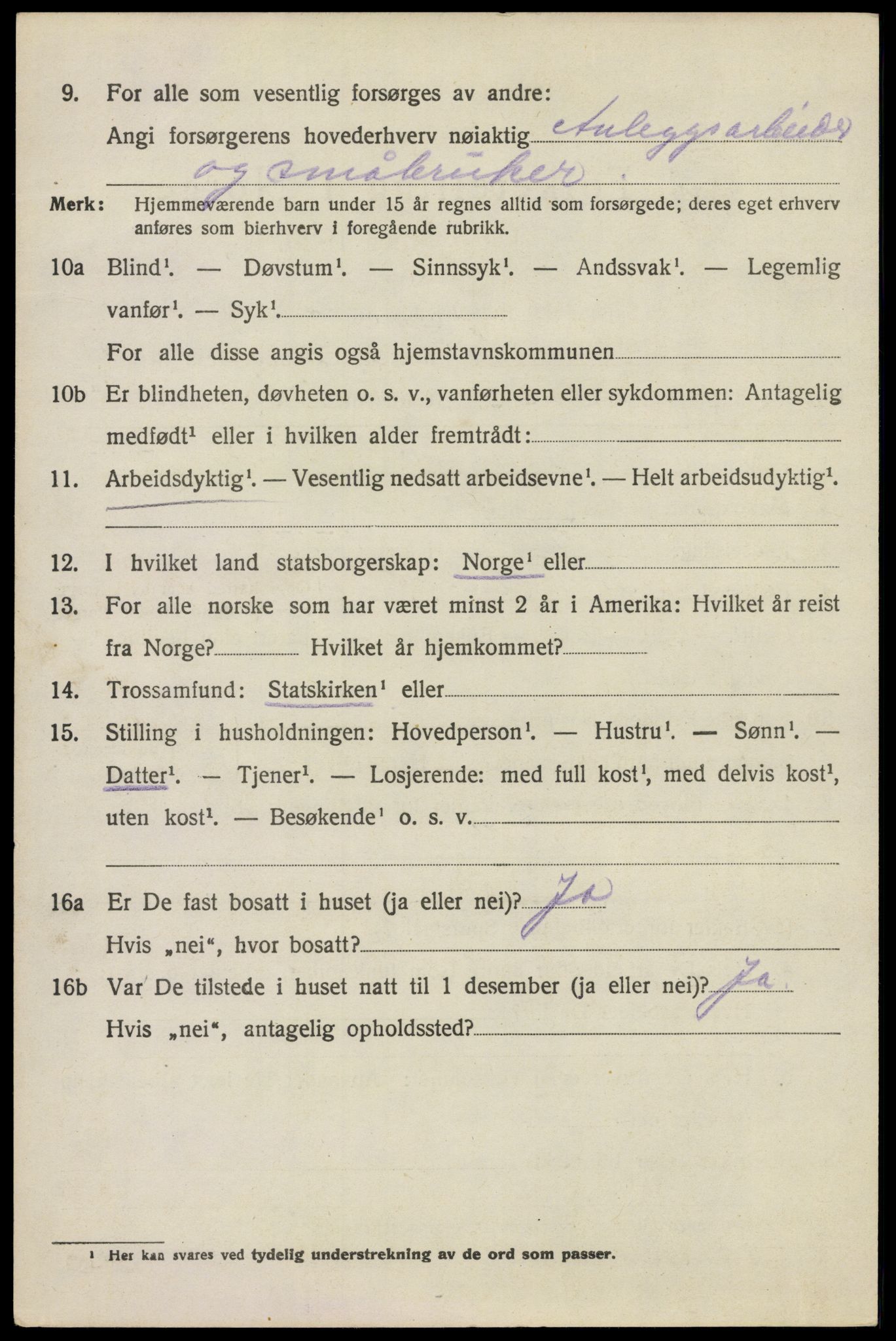 SAO, 1920 census for Høland, 1920, p. 10366