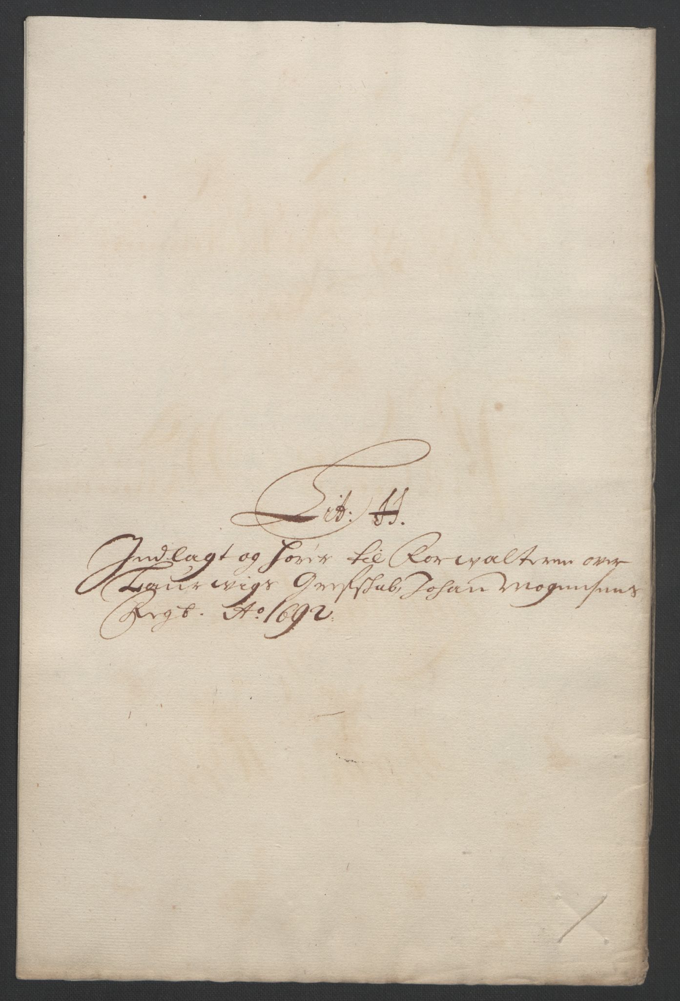 Rentekammeret inntil 1814, Reviderte regnskaper, Fogderegnskap, AV/RA-EA-4092/R33/L1973: Fogderegnskap Larvik grevskap, 1692, p. 119