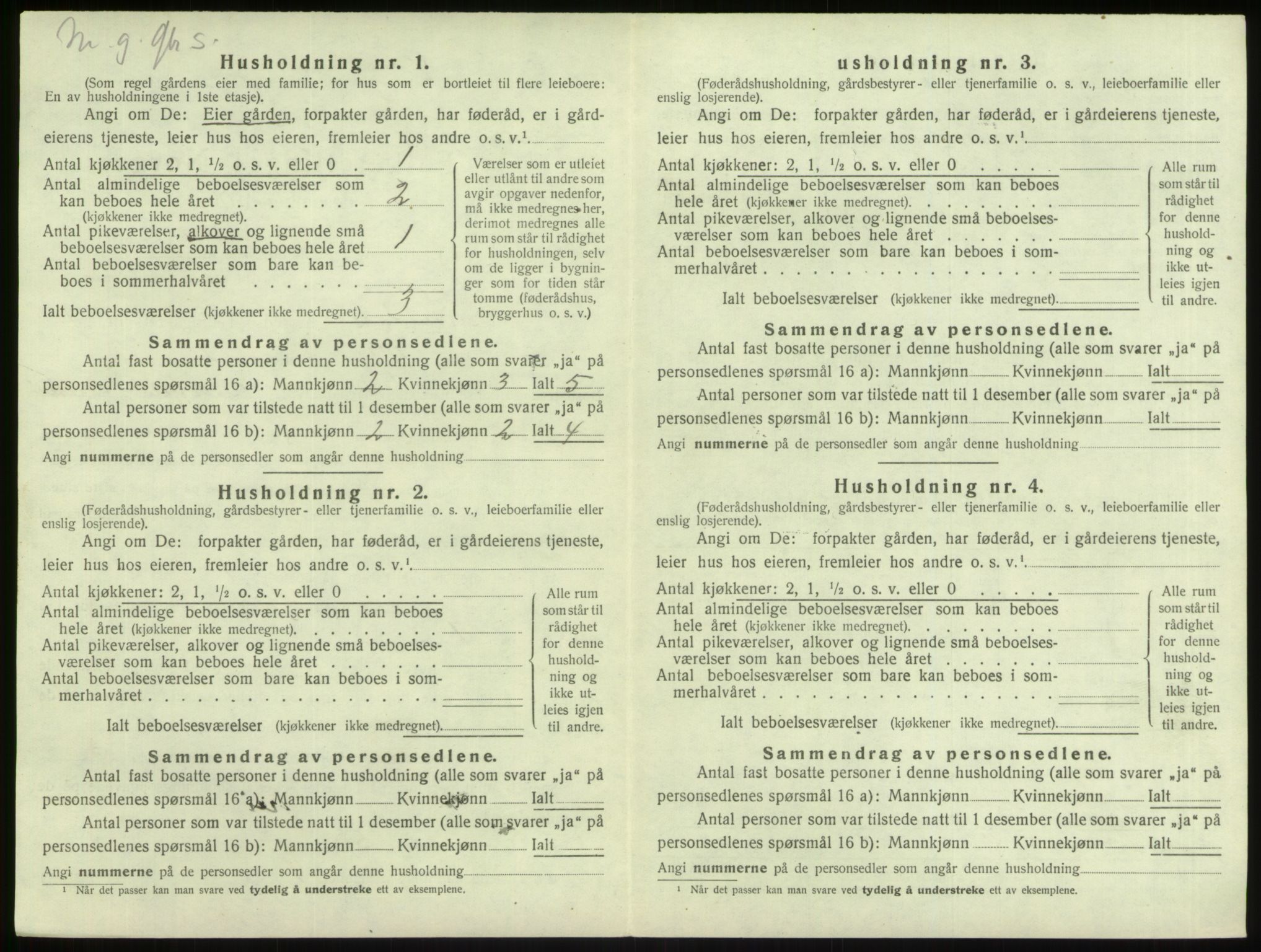 SAB, 1920 census for Lindås, 1920, p. 486