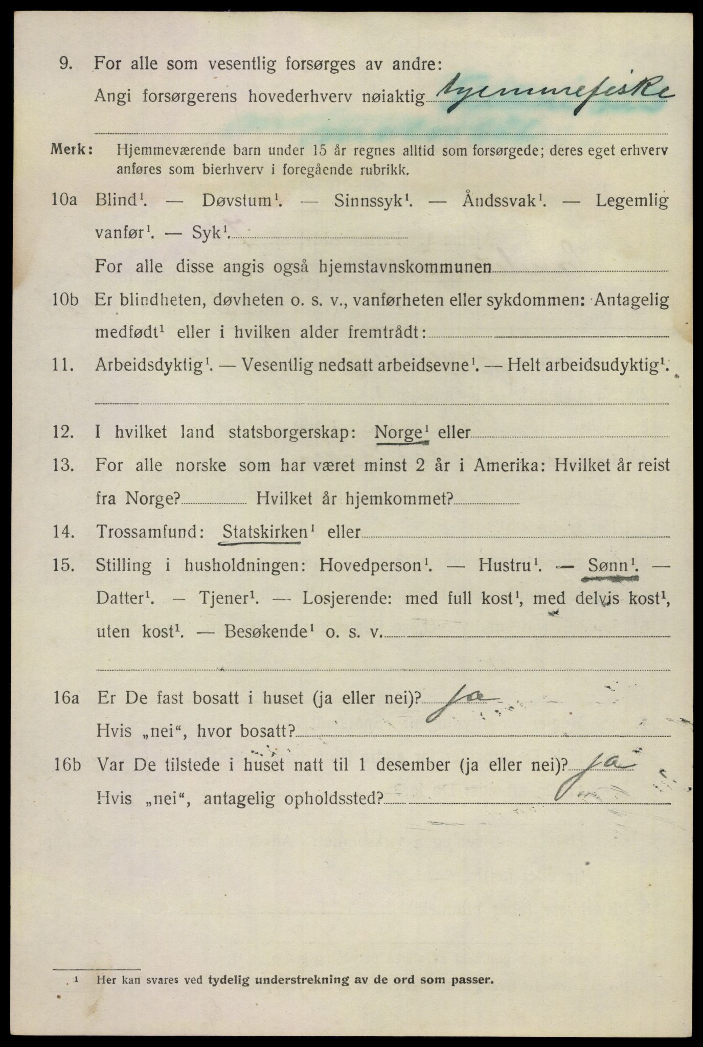 SAKO, 1920 census for Sandeherred, 1920, p. 14291