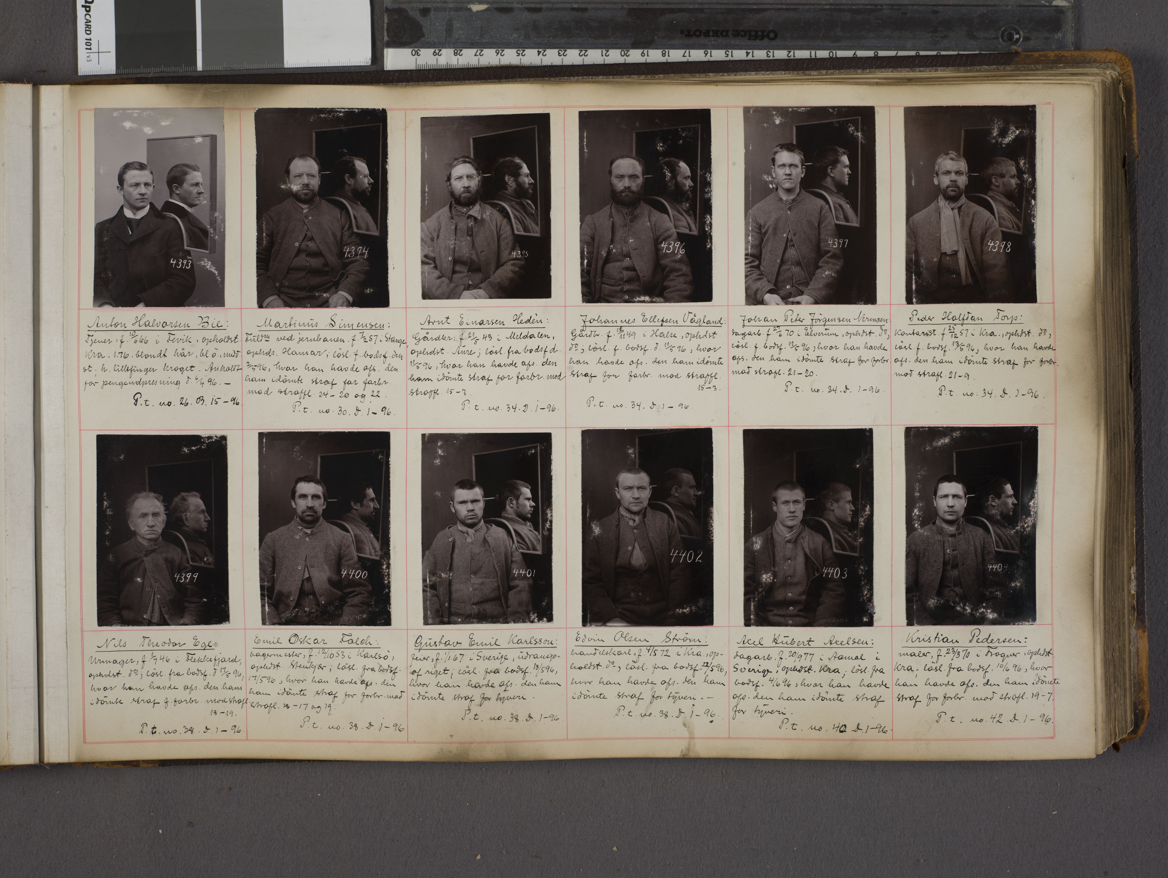 Oslo politikammer, Kriminalavdelingen, AV/SAO-A-11137/U/Ua/L0004: Forbryteralbum, 1895-1897, p. 31