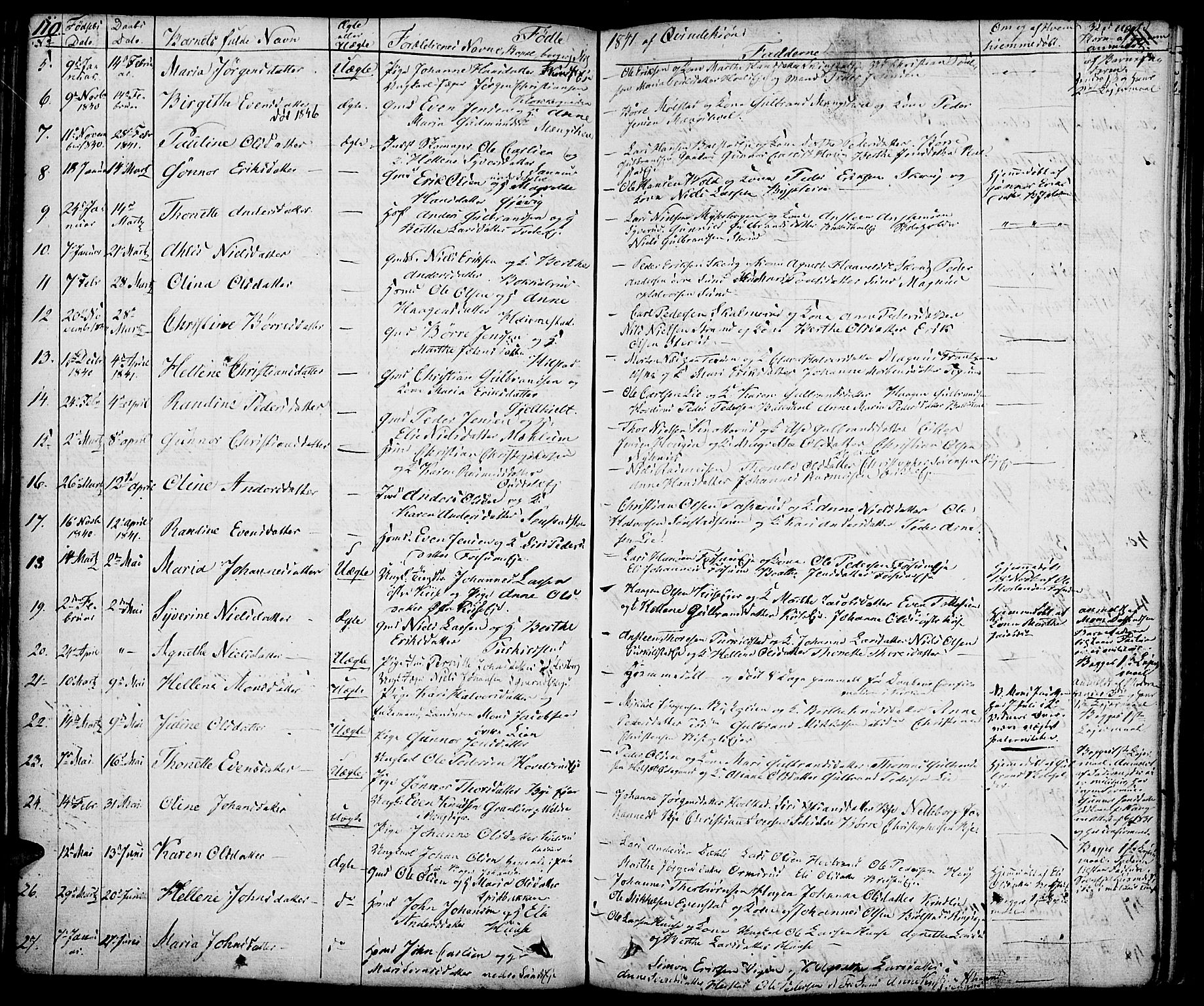 Nes prestekontor, Hedmark, AV/SAH-PREST-020/K/Ka/L0003: Parish register (official) no. 3, 1827-1851, p. 110