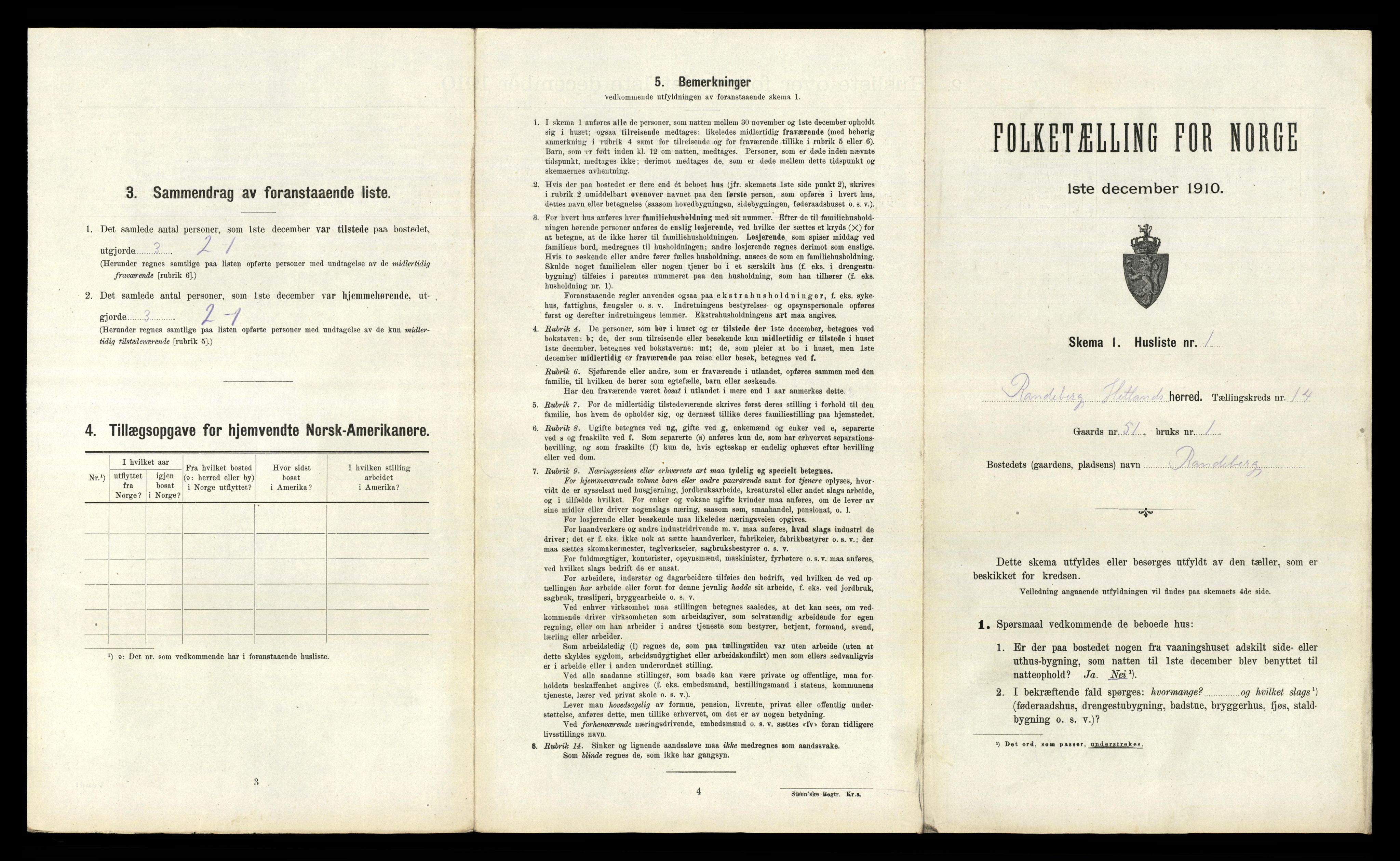 RA, 1910 census for Hetland, 1910, p. 2111