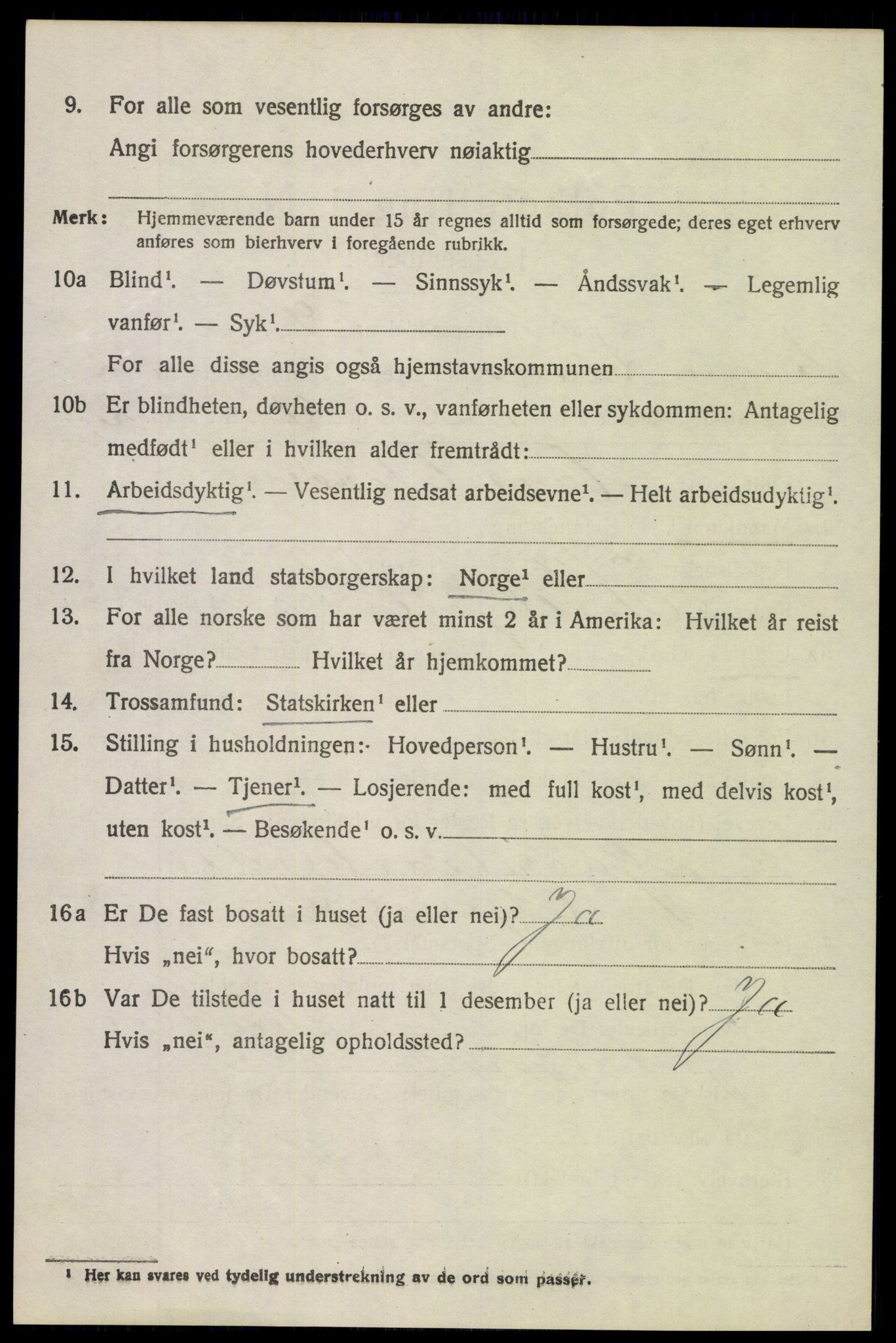 SAH, 1920 census for Søndre Land, 1920, p. 2210