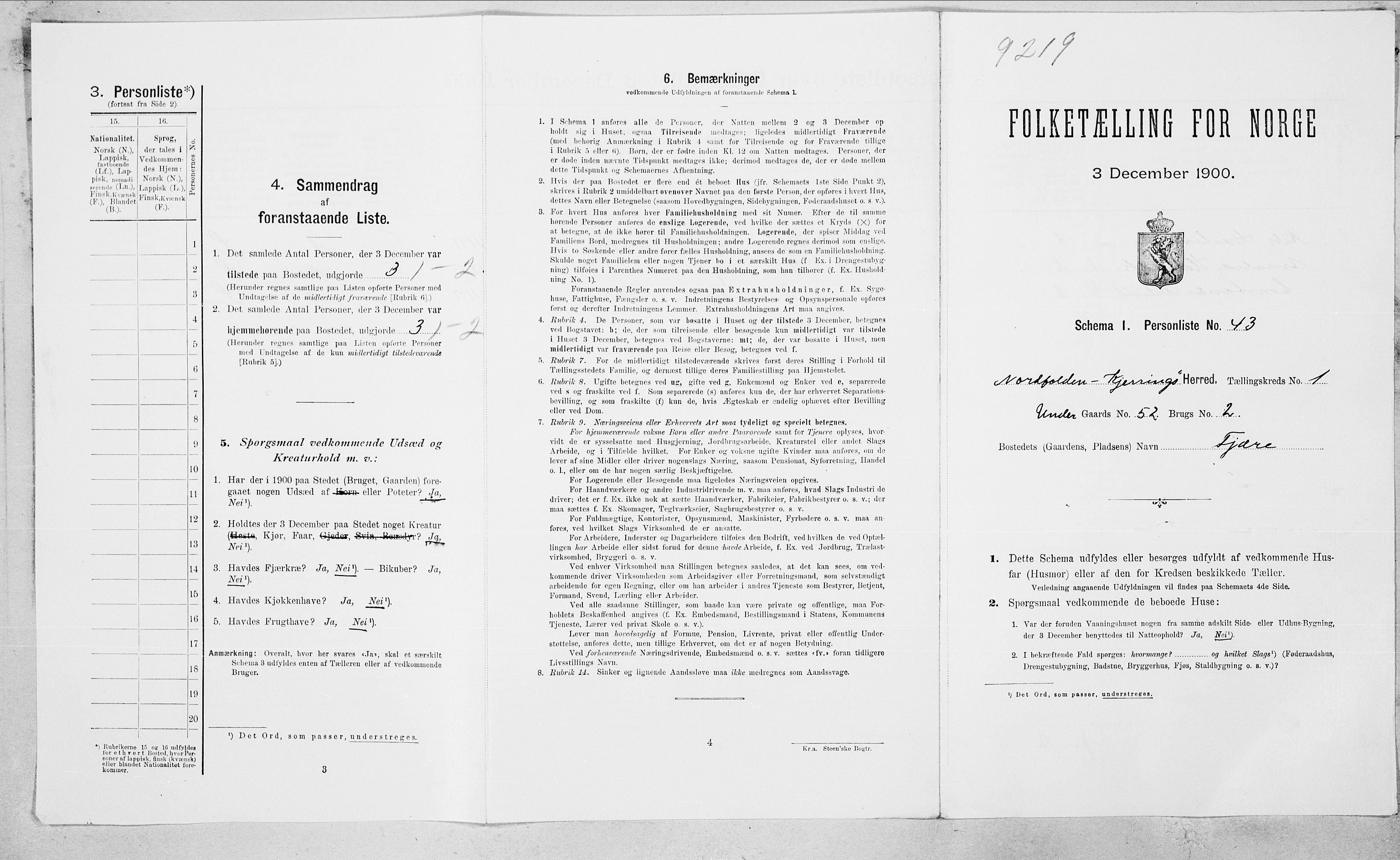 SAT, 1900 census for Nordfold-Kjerringøy, 1900, p. 102