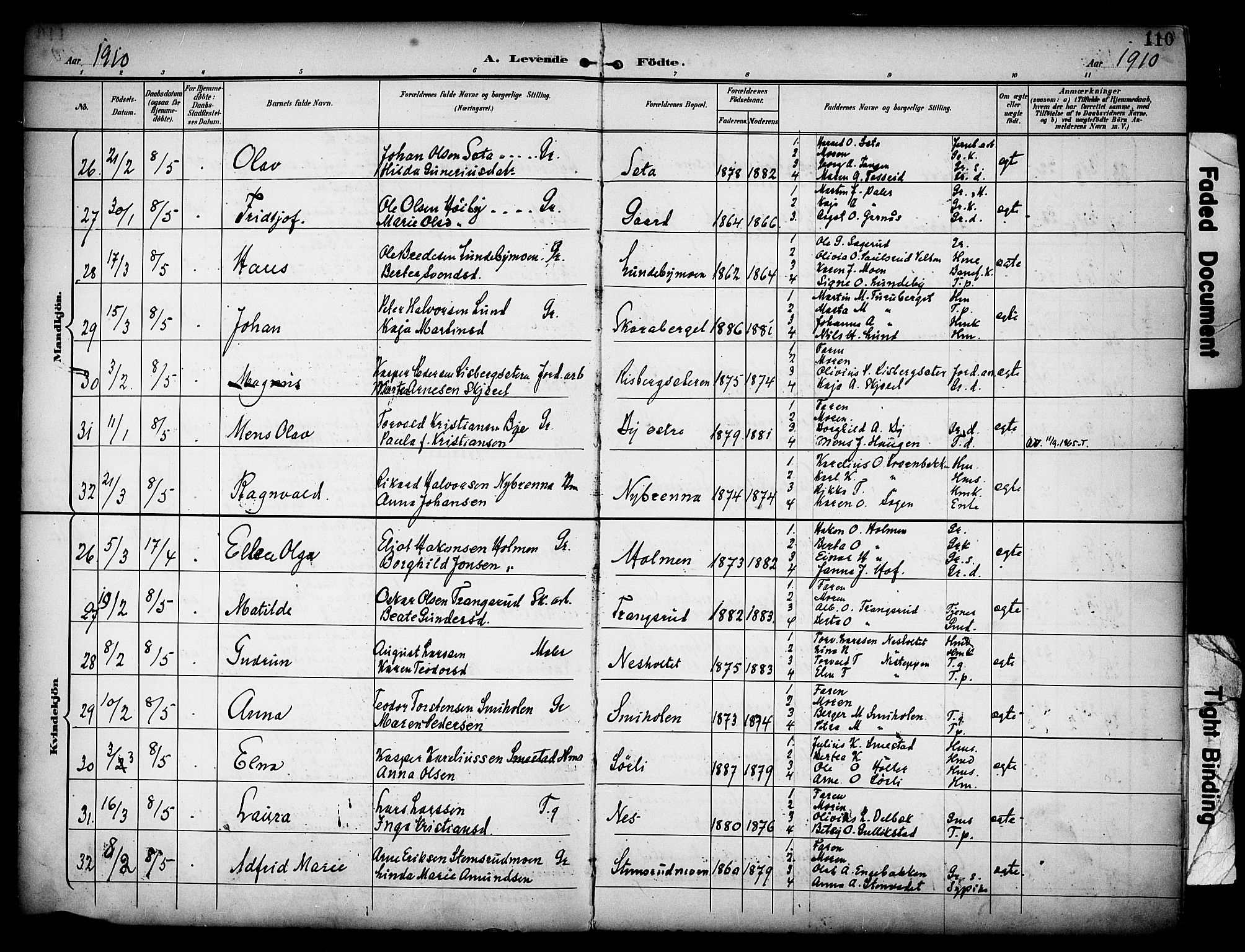 Grue prestekontor, AV/SAH-PREST-036/H/Ha/Haa/L0013: Parish register (official) no. 13, 1898-1910, p. 110