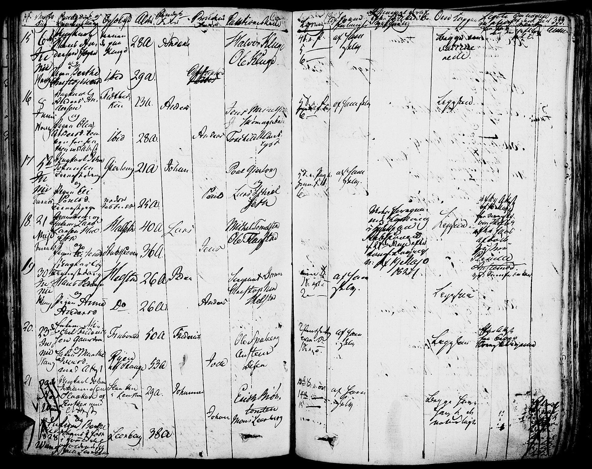 Vang prestekontor, Hedmark, SAH/PREST-008/H/Ha/Haa/L0009: Parish register (official) no. 9, 1826-1841, p. 333