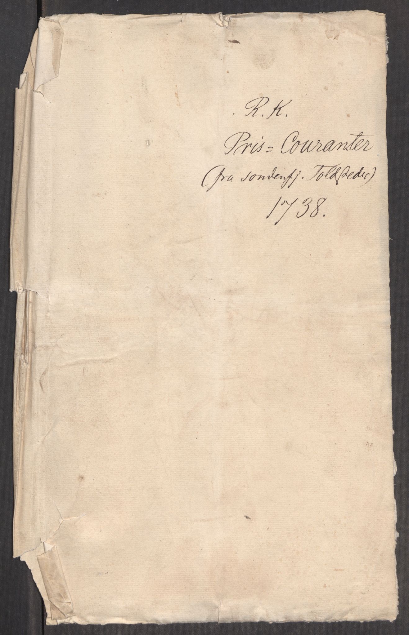Rentekammeret inntil 1814, Realistisk ordnet avdeling, RA/EA-4070/Oe/L0001: [Ø1]: Priskuranter, 1712-1739, p. 672