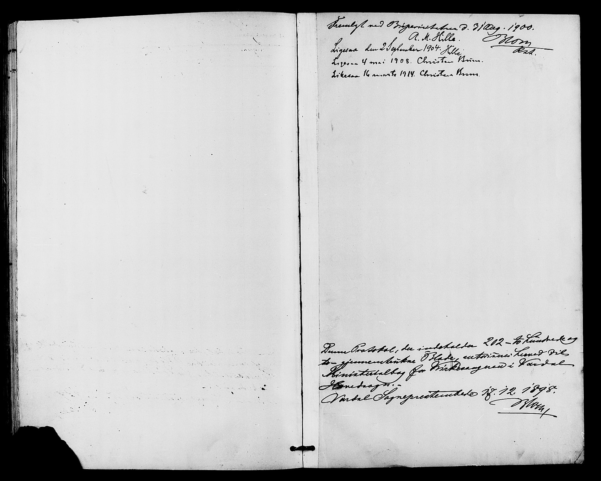 Vardal prestekontor, SAH/PREST-100/H/Ha/Hab/L0011: Parish register (copy) no. 11, 1899-1913