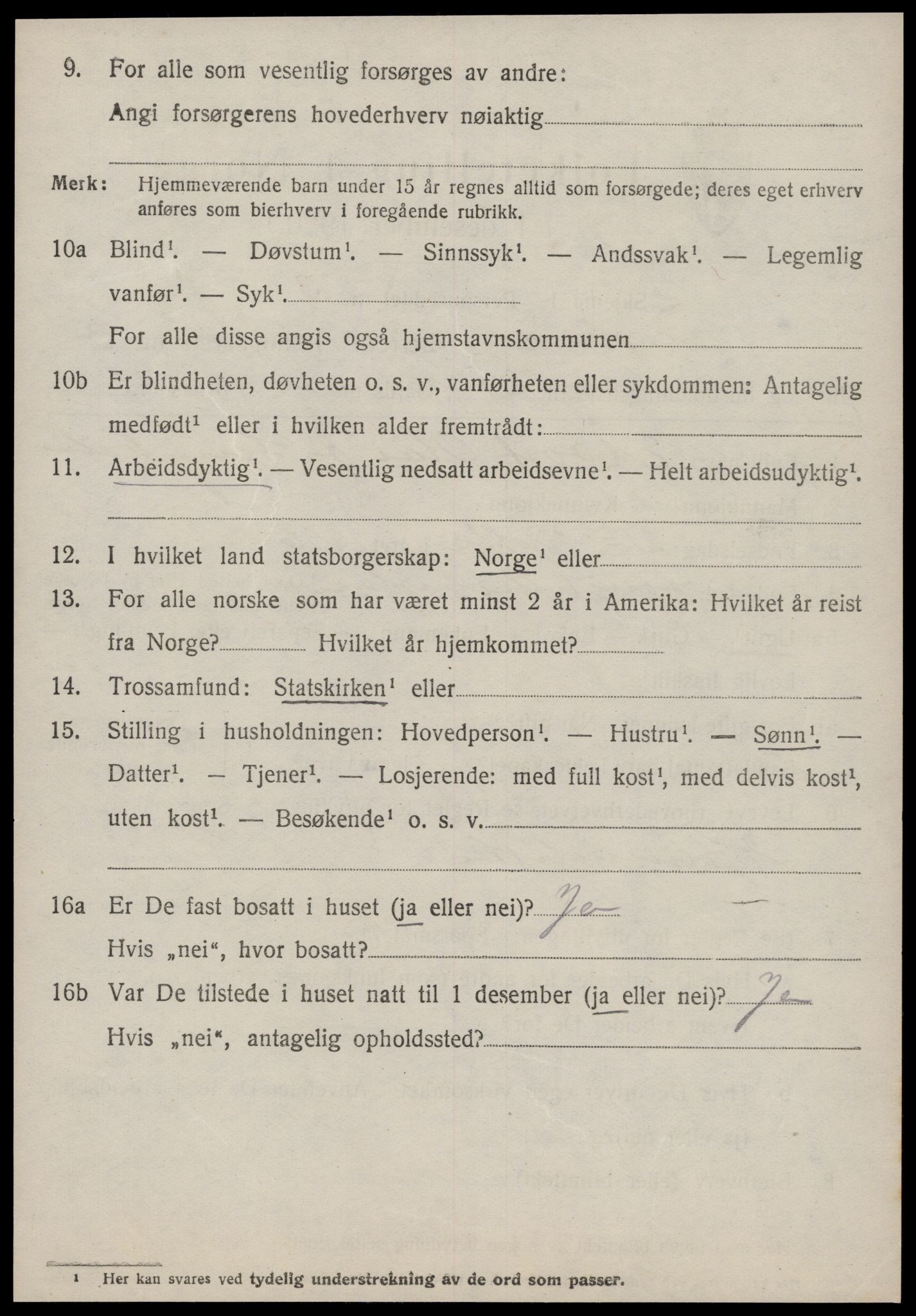 SAT, 1920 census for Tustna, 1920, p. 1720