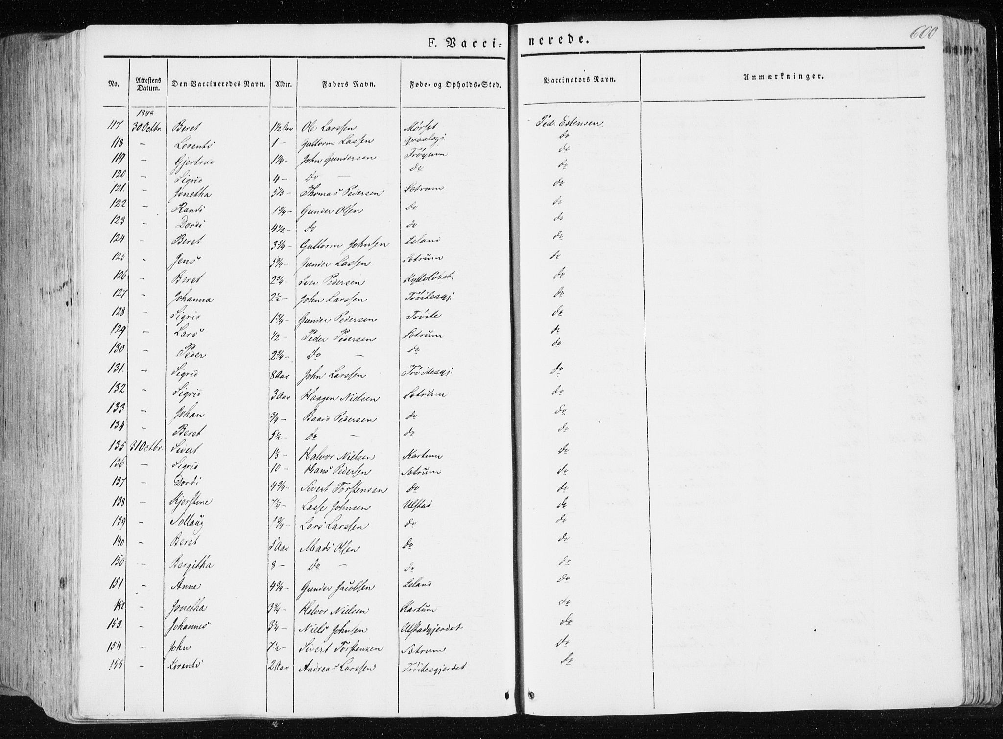 Ministerialprotokoller, klokkerbøker og fødselsregistre - Nord-Trøndelag, SAT/A-1458/709/L0074: Parish register (official) no. 709A14, 1845-1858, p. 600