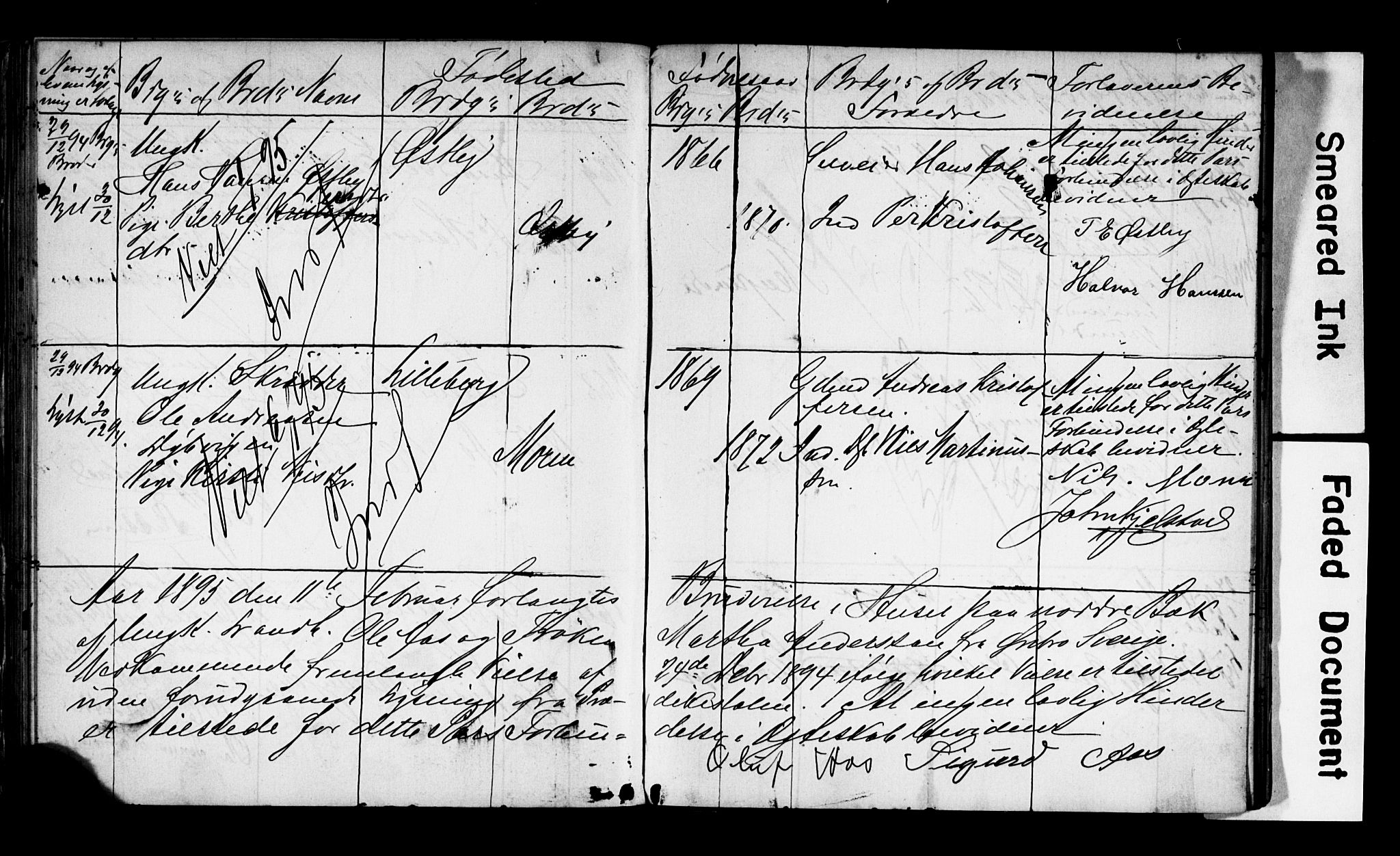 Trysil prestekontor, AV/SAH-PREST-046/I/Ie: Banns register no. 1, 1882-1899