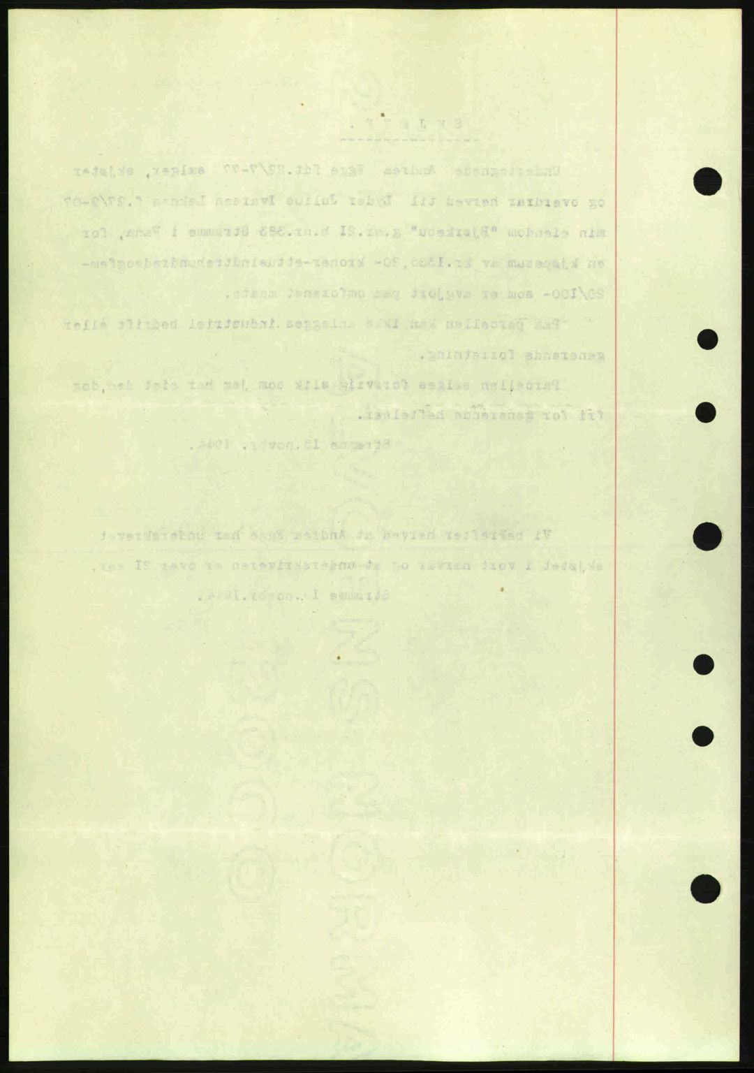 Midhordland sorenskriveri, SAB/A-3001/1/G/Gb/Gbj/L0019: Mortgage book no. A37-38, 1944-1945, Diary no: : 3776/1944