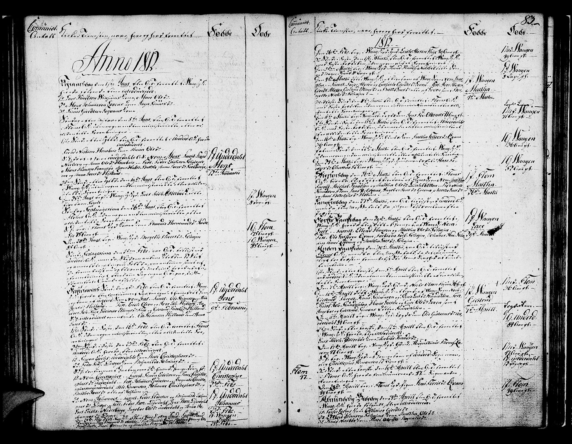 Aurland sokneprestembete, SAB/A-99937/H/Ha/Haa/L0005: Parish register (official) no. A 5, 1801-1821, p. 83