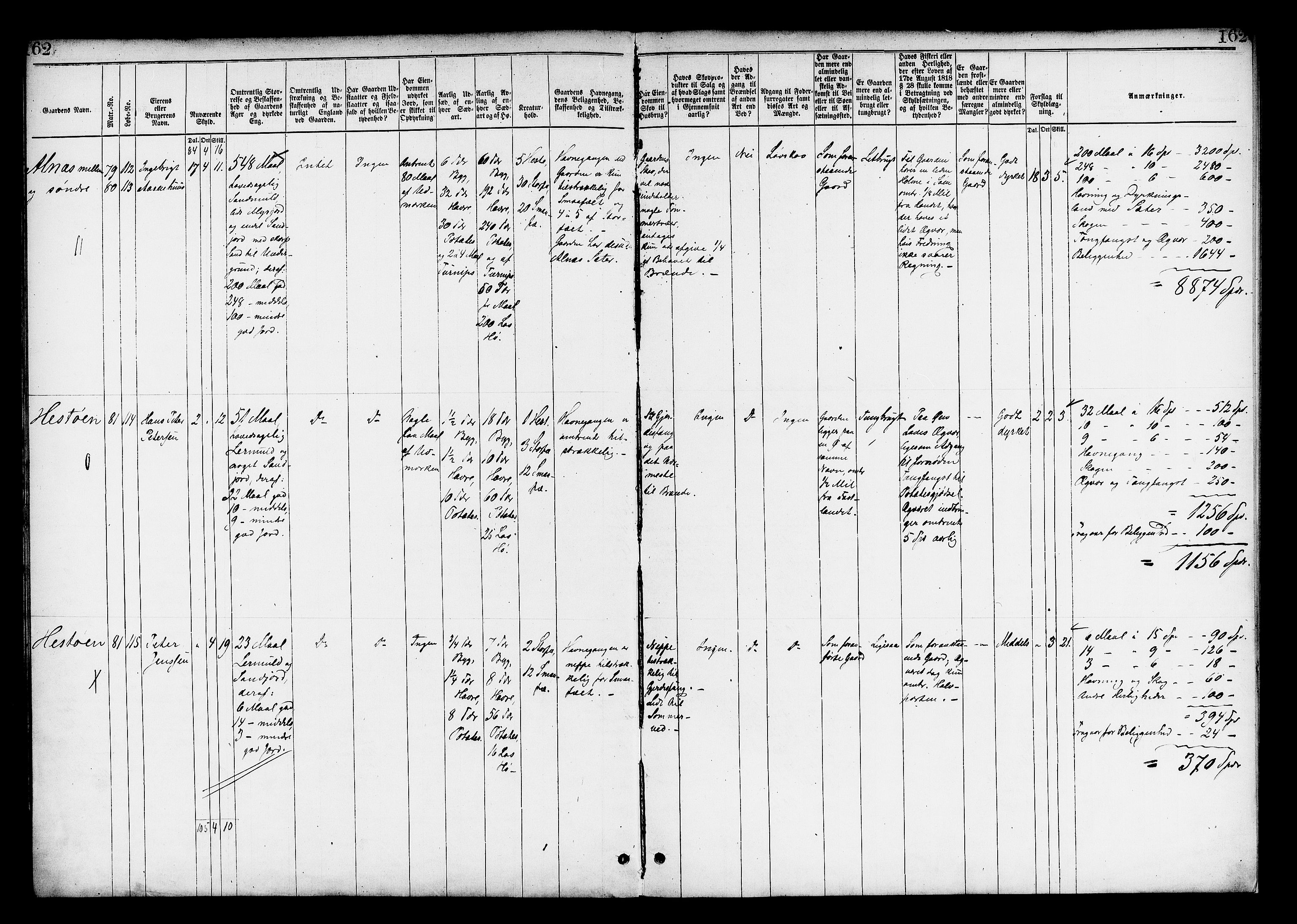 Matrikkelrevisjonen av 1863, AV/RA-S-1530/F/Fe/L0348: Skogn, 1863