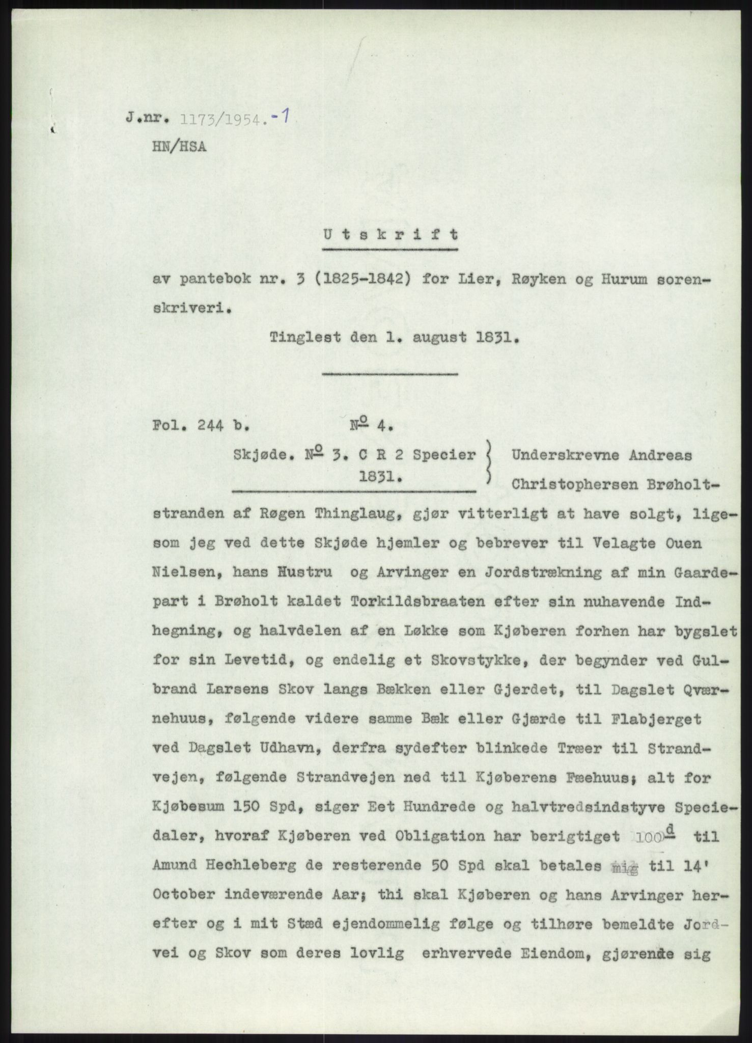 Statsarkivet i Kongsberg, SAKO/A-0001, 1954-1955, p. 192