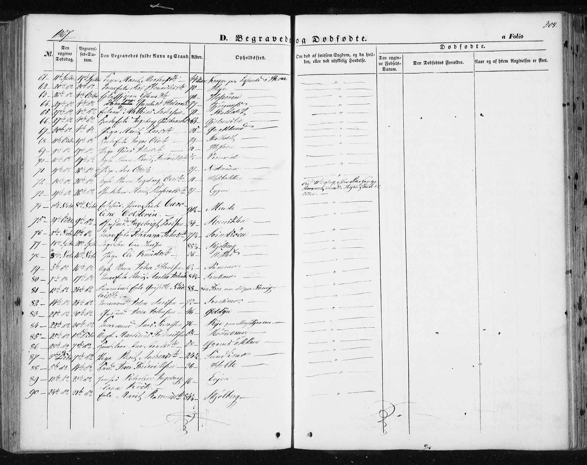 Ministerialprotokoller, klokkerbøker og fødselsregistre - Sør-Trøndelag, SAT/A-1456/668/L0806: Parish register (official) no. 668A06, 1854-1869, p. 308