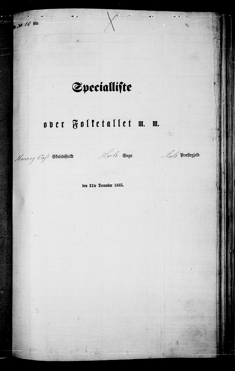 RA, 1865 census for Ål, 1865, p. 168