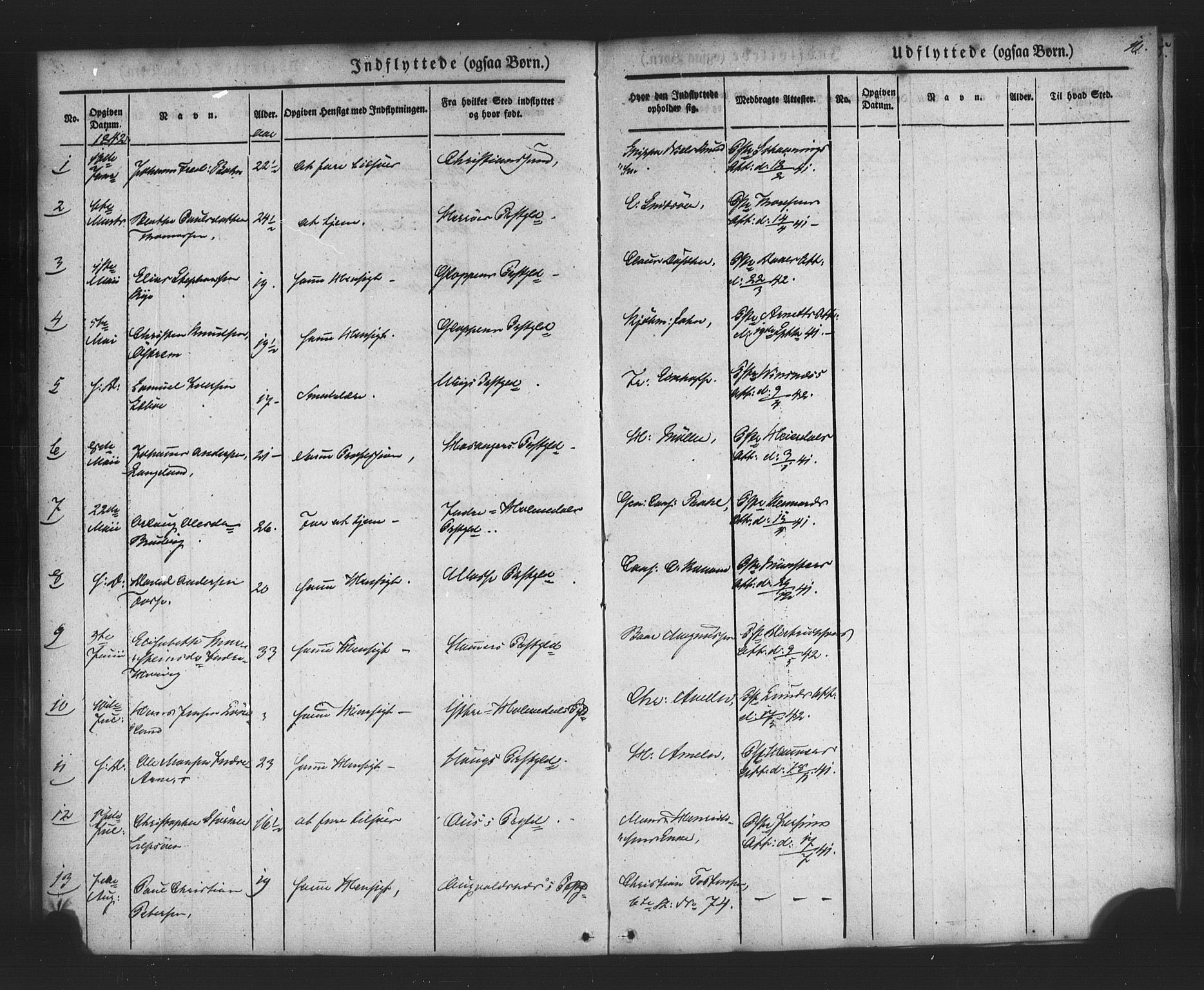 Nykirken Sokneprestembete, SAB/A-77101/H/Haa/L0049: Parish register (official) no. G 1, 1838-1860, p. 10