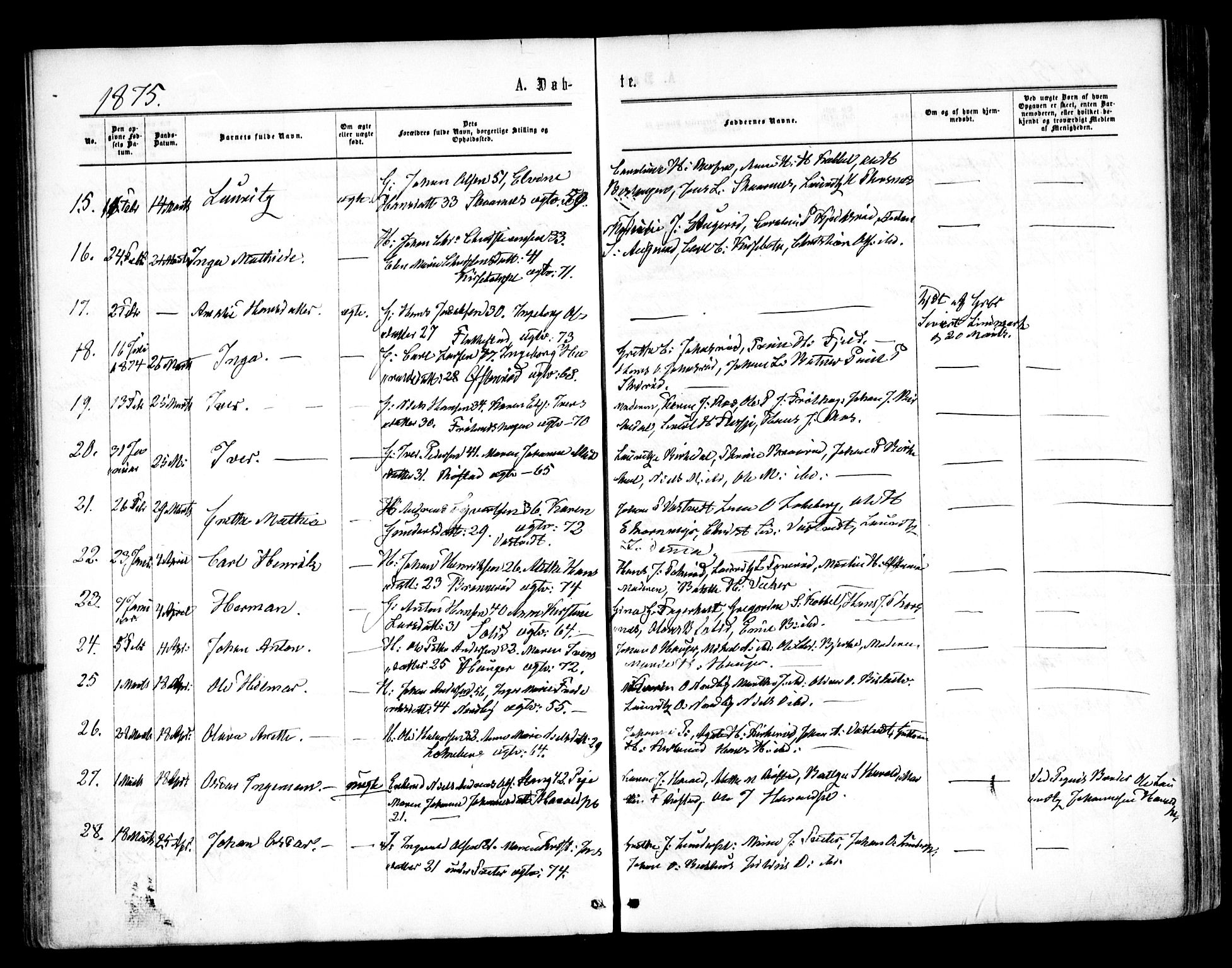 Våler prestekontor Kirkebøker, SAO/A-11083/F/Fa/L0008: Parish register (official) no. I 8, 1862-1876