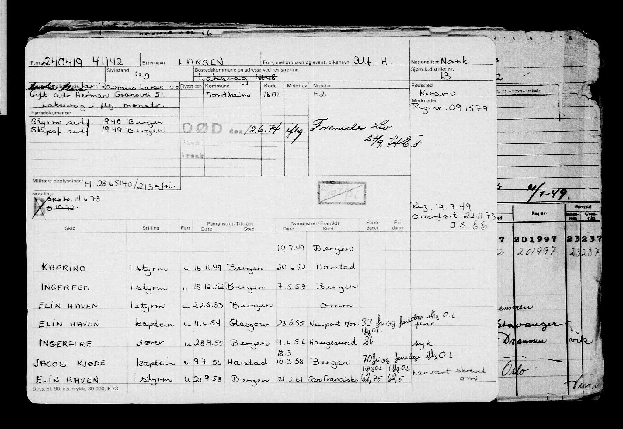 Direktoratet for sjømenn, AV/RA-S-3545/G/Gb/L0168: Hovedkort, 1919, p. 216