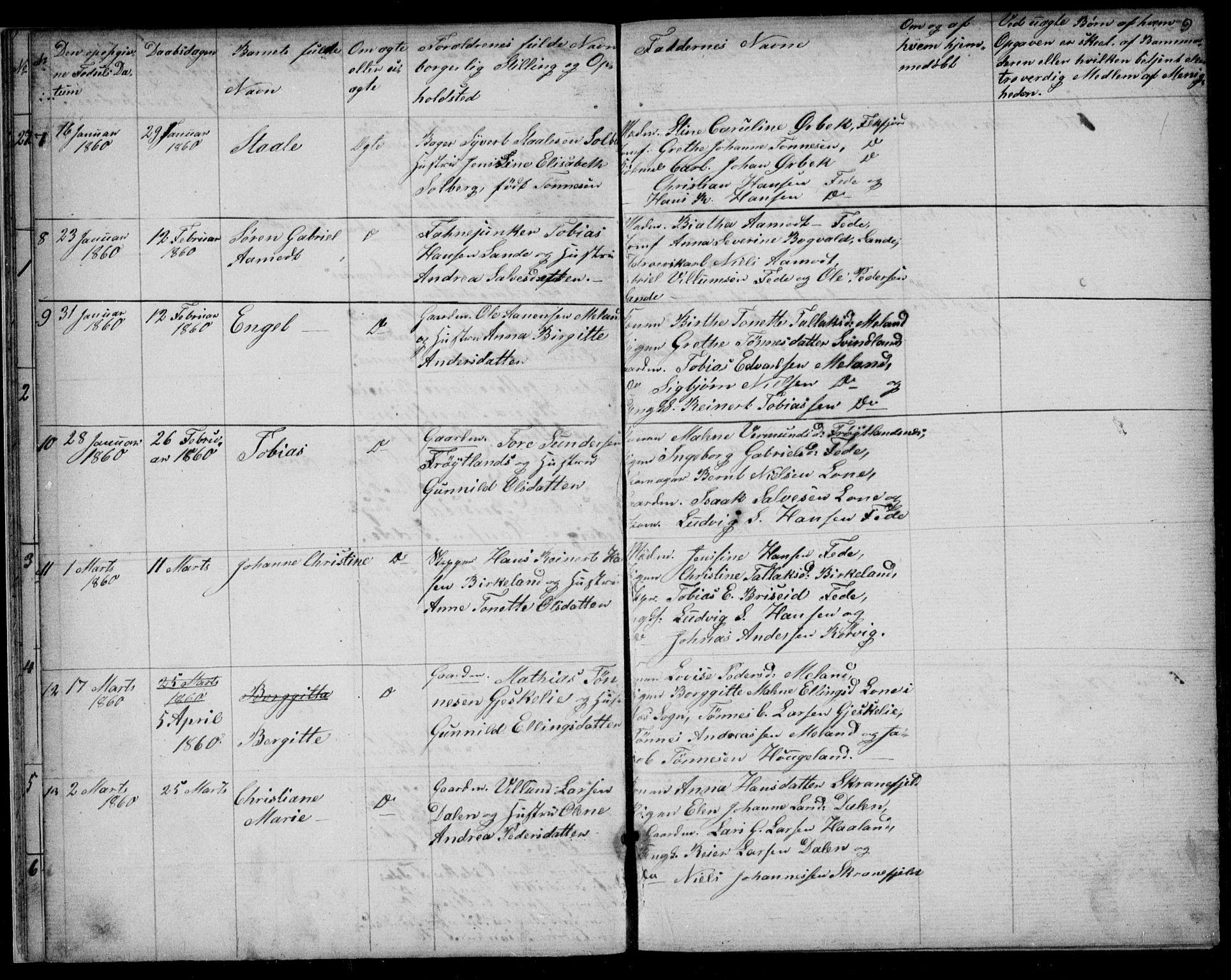 Kvinesdal sokneprestkontor, AV/SAK-1111-0026/F/Fb/Fba/L0003: Parish register (copy) no. B 3, 1858-1893, p. 9