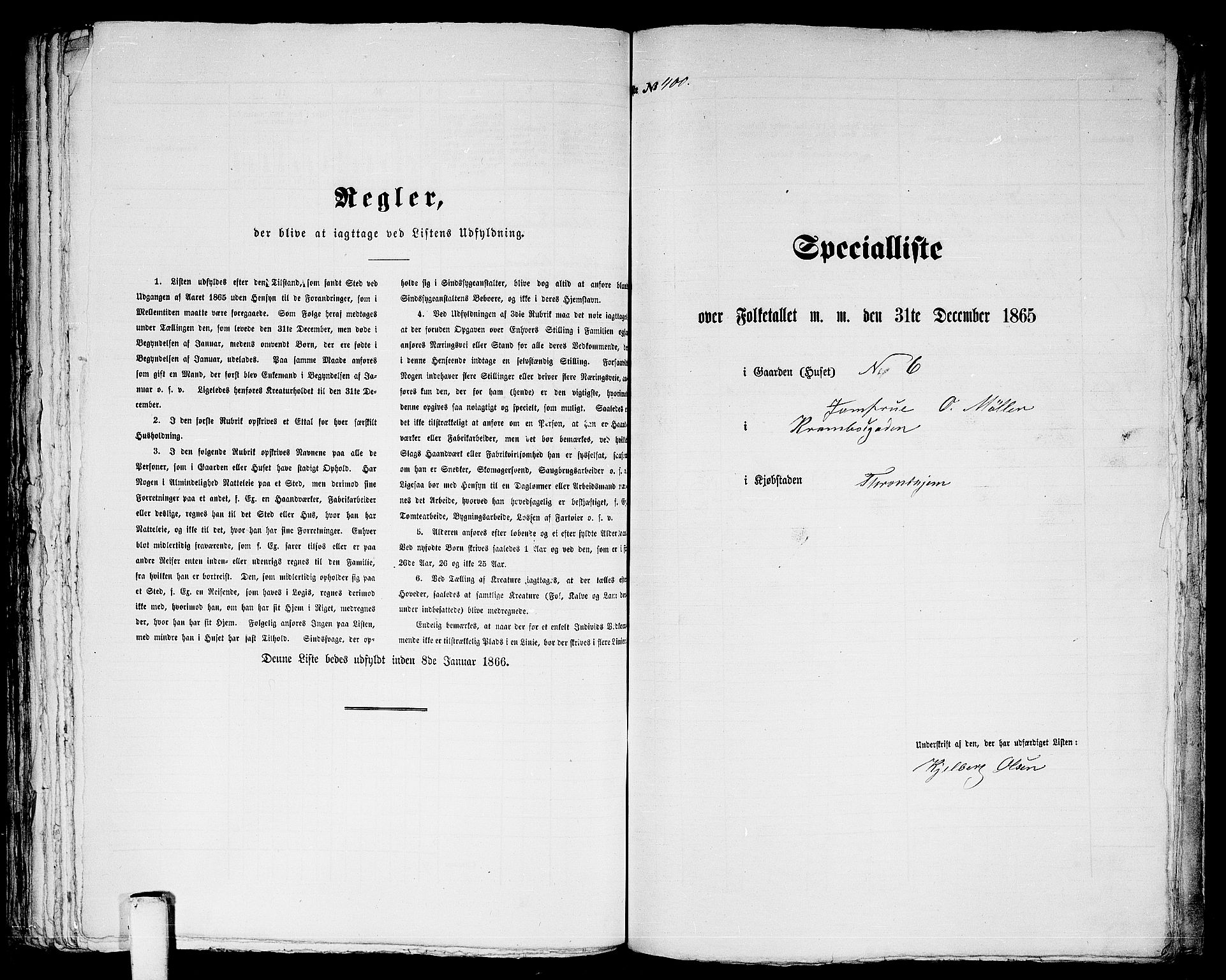 RA, 1865 census for Trondheim, 1865, p. 841