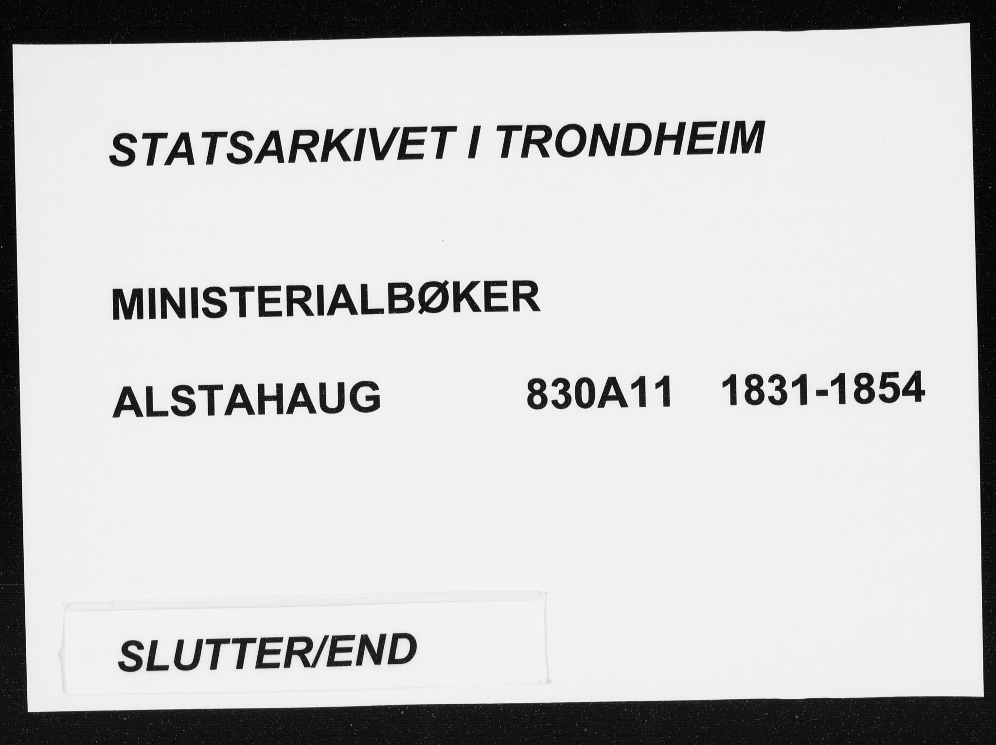 Ministerialprotokoller, klokkerbøker og fødselsregistre - Nordland, AV/SAT-A-1459/830/L0447: Parish register (official) no. 830A11, 1831-1854