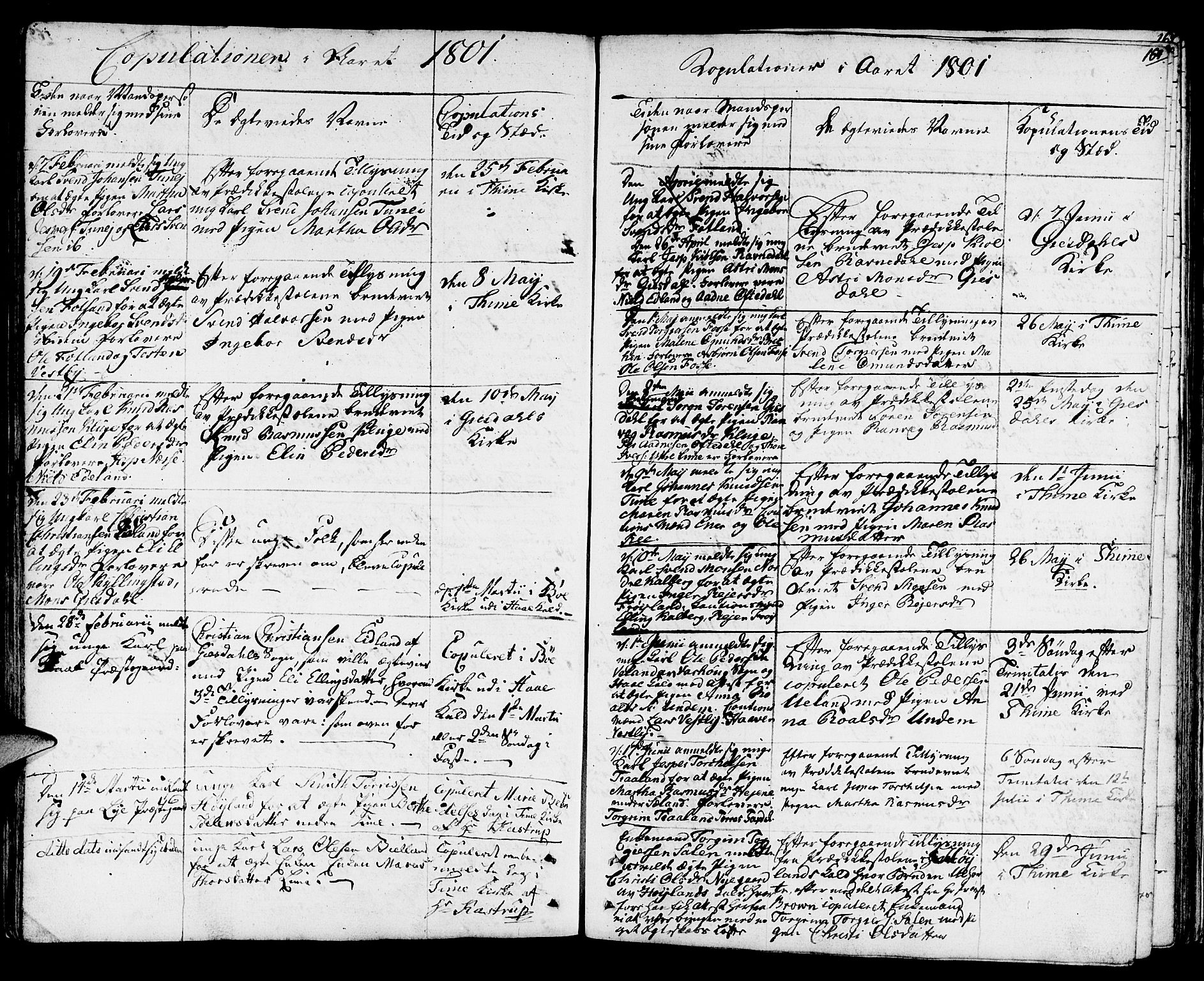 Lye sokneprestkontor, AV/SAST-A-101794/001/30BA/L0002: Parish register (official) no. A 2, 1799-1817, p. 164