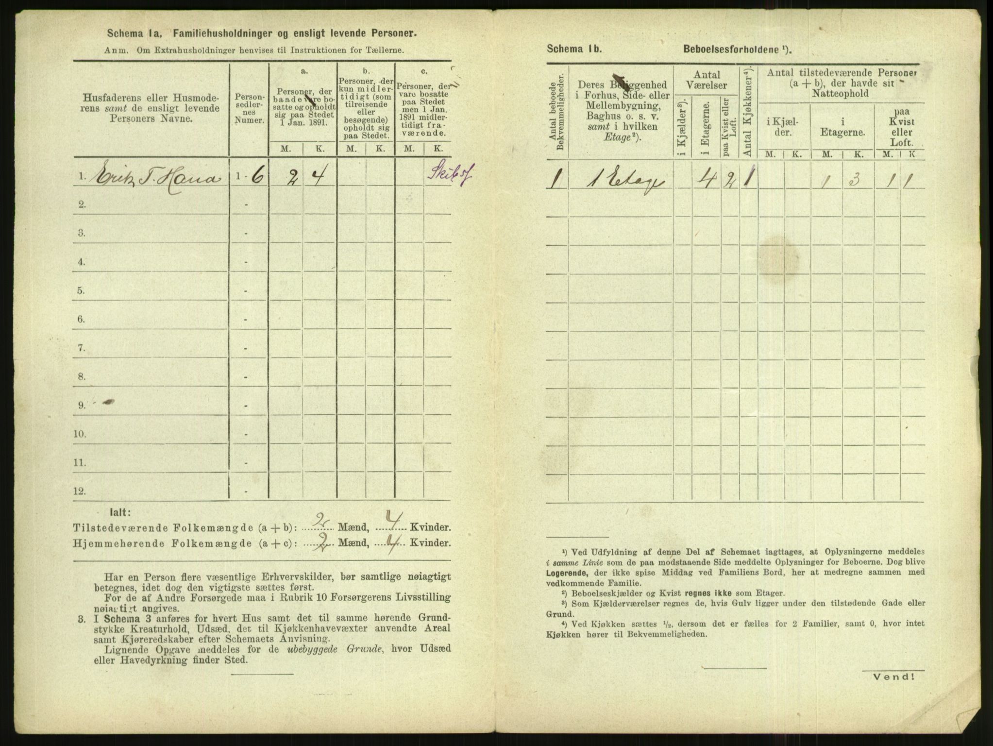 RA, 1891 census for 1102 Sandnes, 1891, p. 30