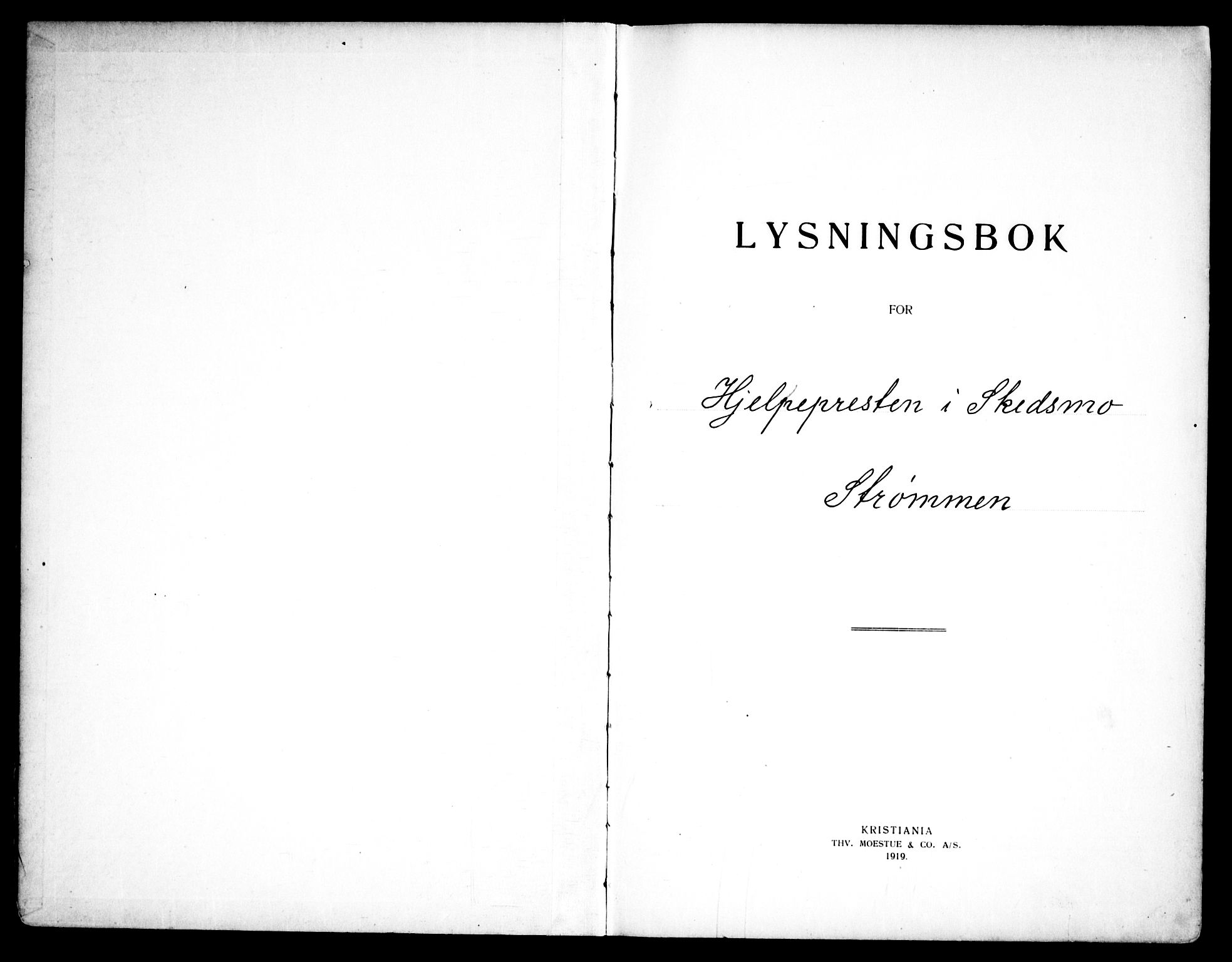 Skedsmo prestekontor Kirkebøker, SAO/A-10033a/H/Hd/L0001: Banns register no. IV 1, 1940-1959