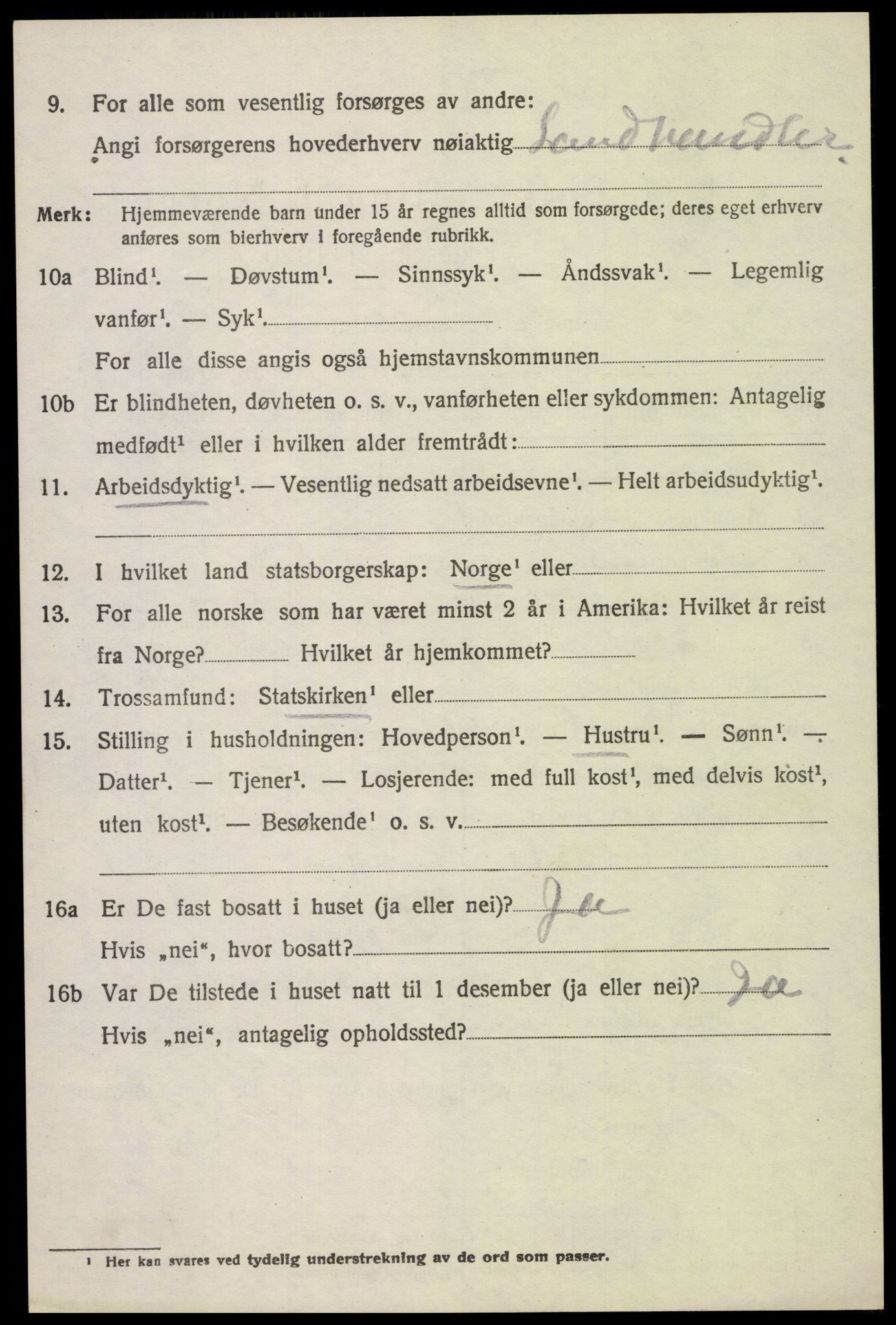 SAH, 1920 census for Stange, 1920, p. 17720