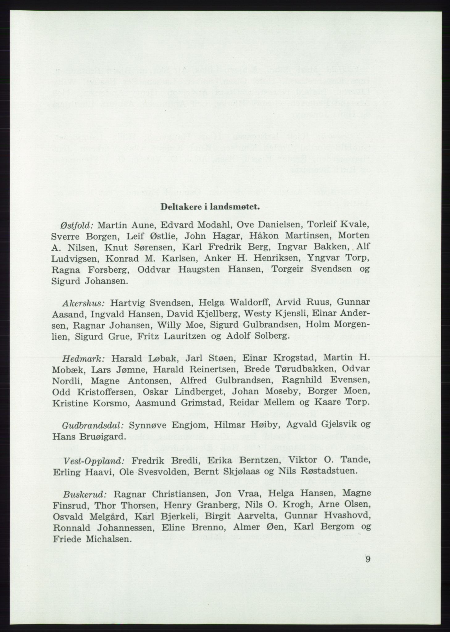 Det norske Arbeiderparti - publikasjoner, AAB/-/-/-: Protokoll over forhandlingene på det 37. ordinære landsmøte 7.-9. mai 1959 i Oslo, 1959, p. 9