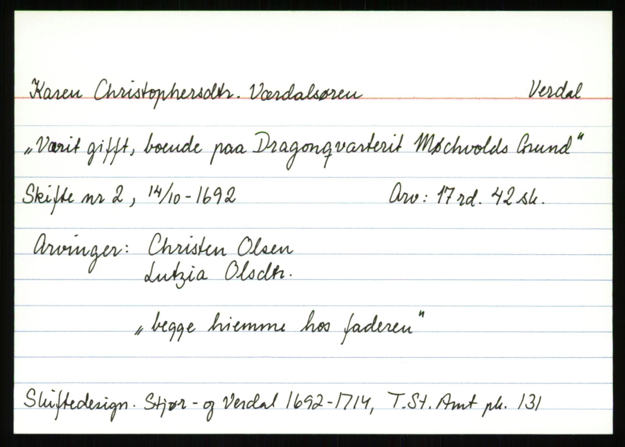 Trondheim stiftamt*, SAT/-, 1692-1714, p. 263