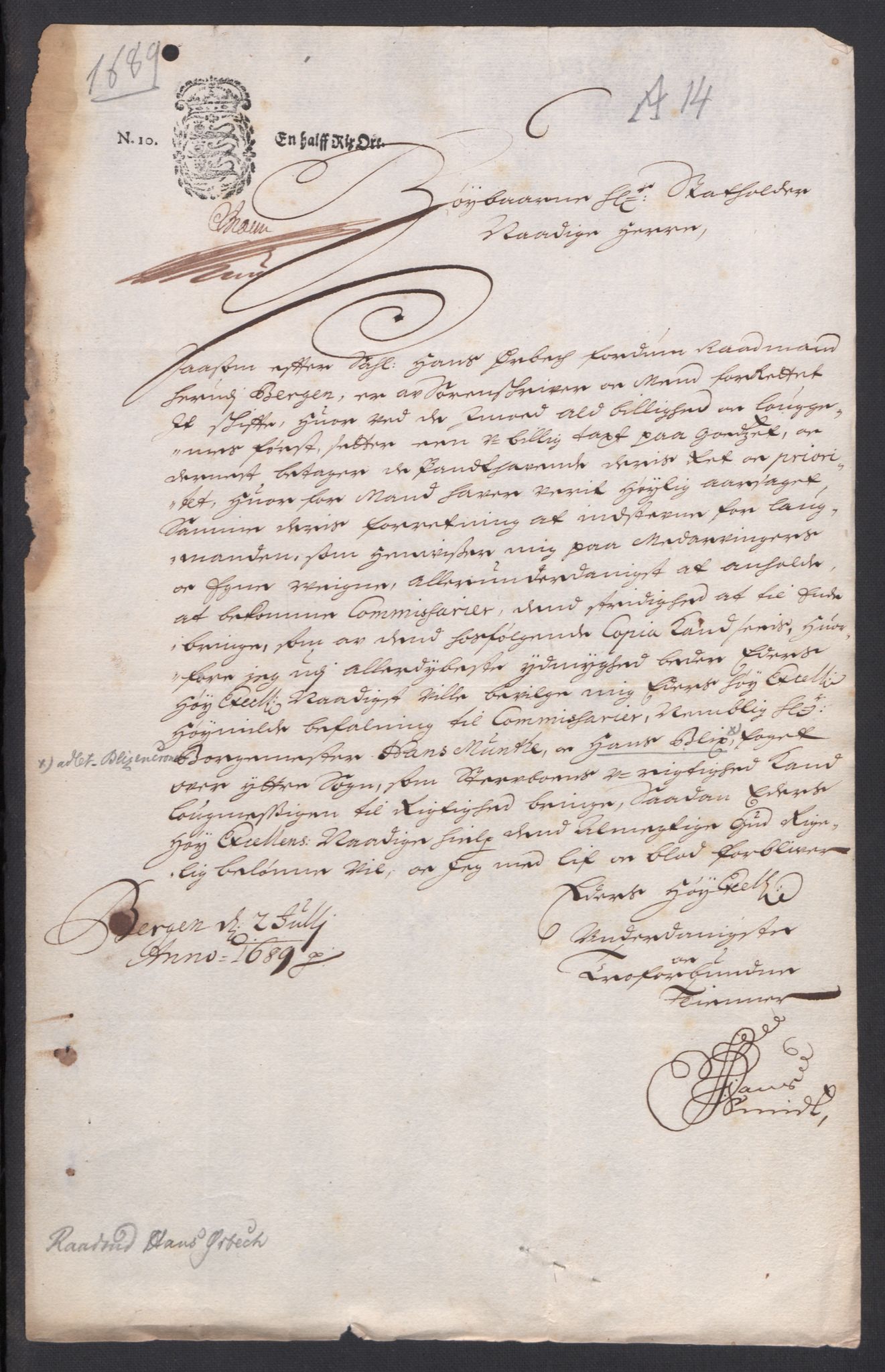 Personaliasamlingen, AV/RA-EA-4025/G/L0152/0004: Øeberg - Øyset / Ørbech, 1689-1787, p. 4