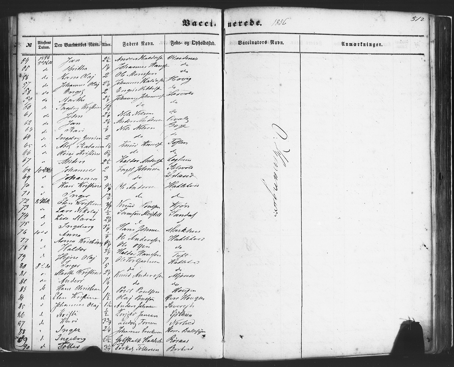 Fusa sokneprestembete, AV/SAB-A-75401/H/Haa: Parish register (official) no. A 1II, 1855-1879, p. 512