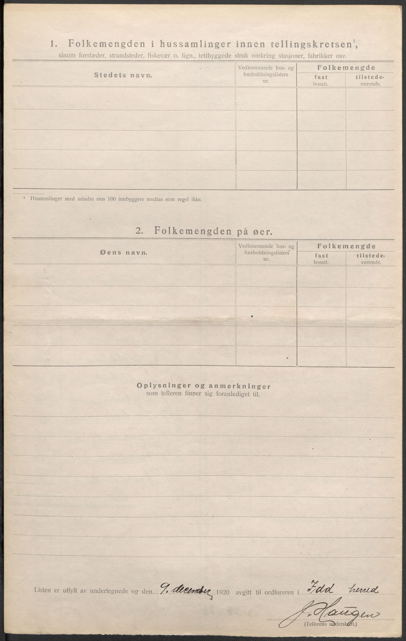 SAO, 1920 census for Idd, 1920, p. 37